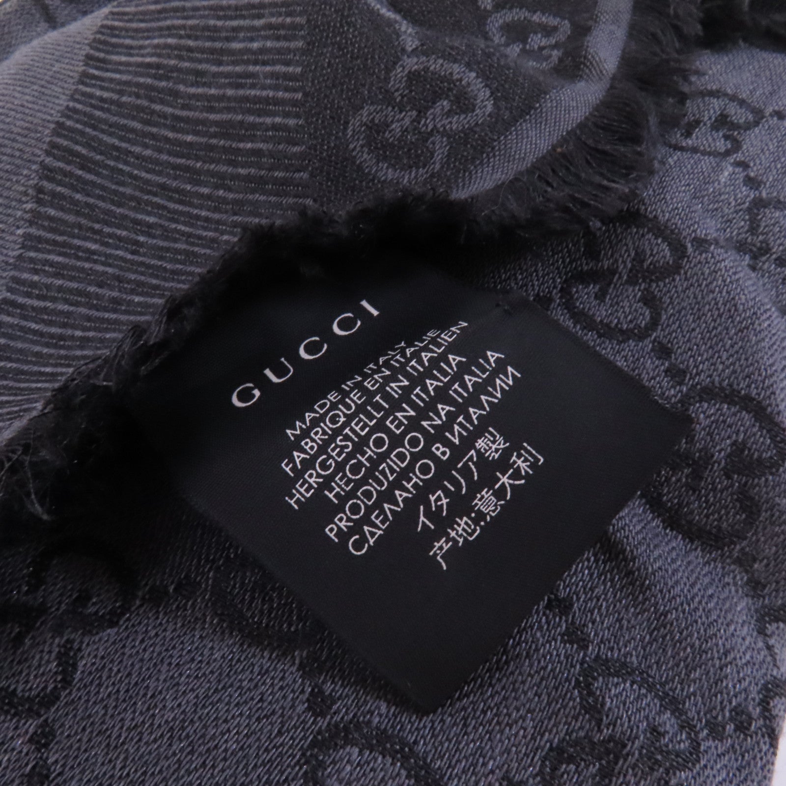 GUCCI 羊毛/絲質Scarf 140x140圍巾