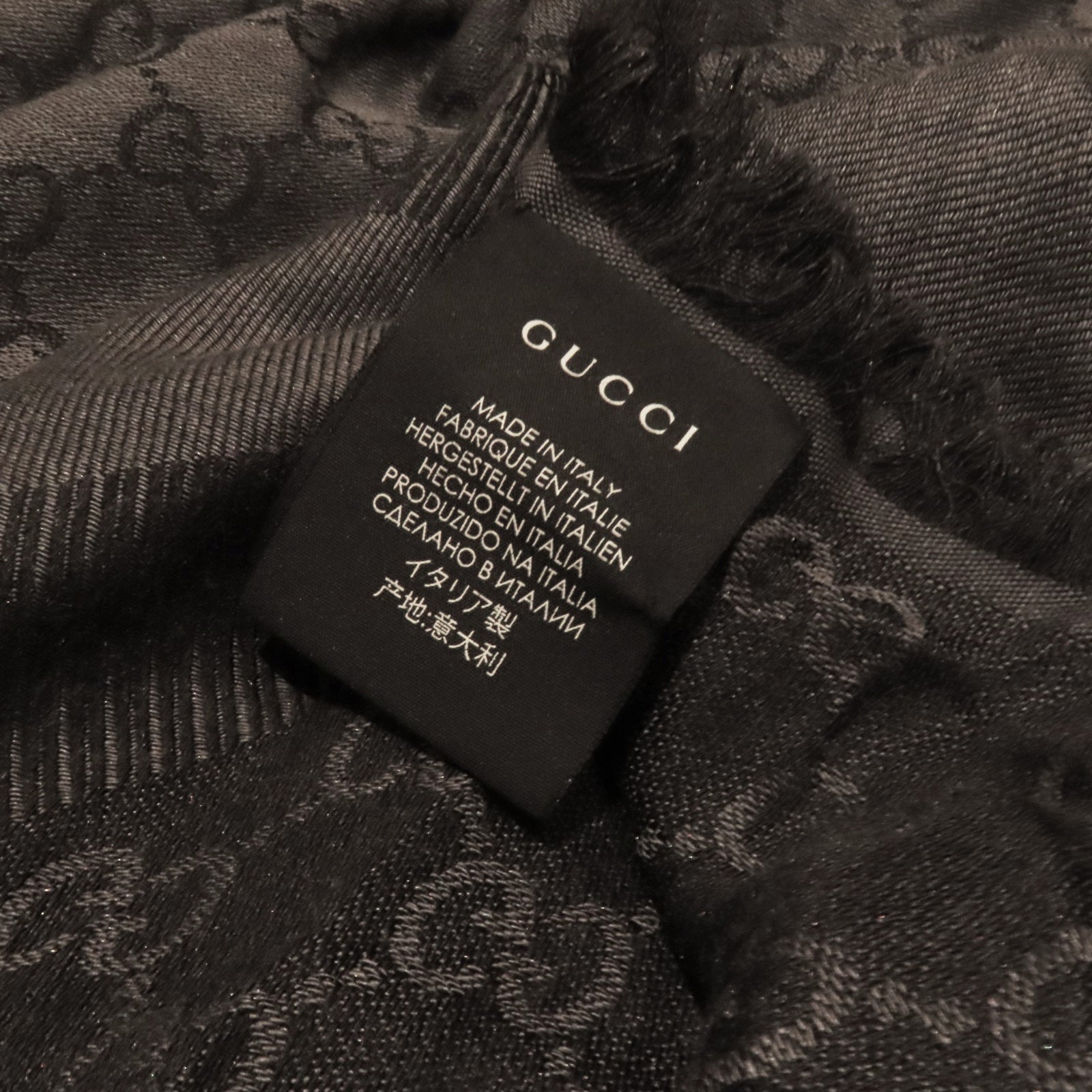 GUCCI 羊毛/絲質Scarf 140x140圍巾