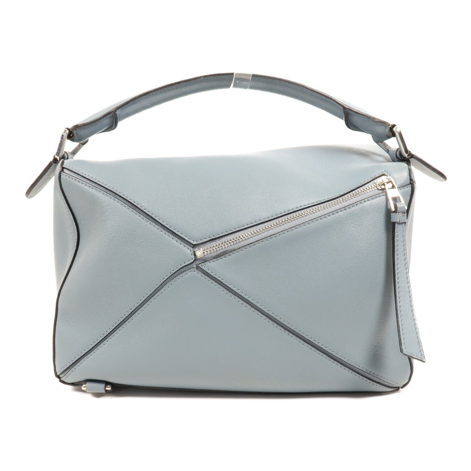 LOEWE 牛皮皮革Puzzle Medium銀扣手挽肩背兩用袋