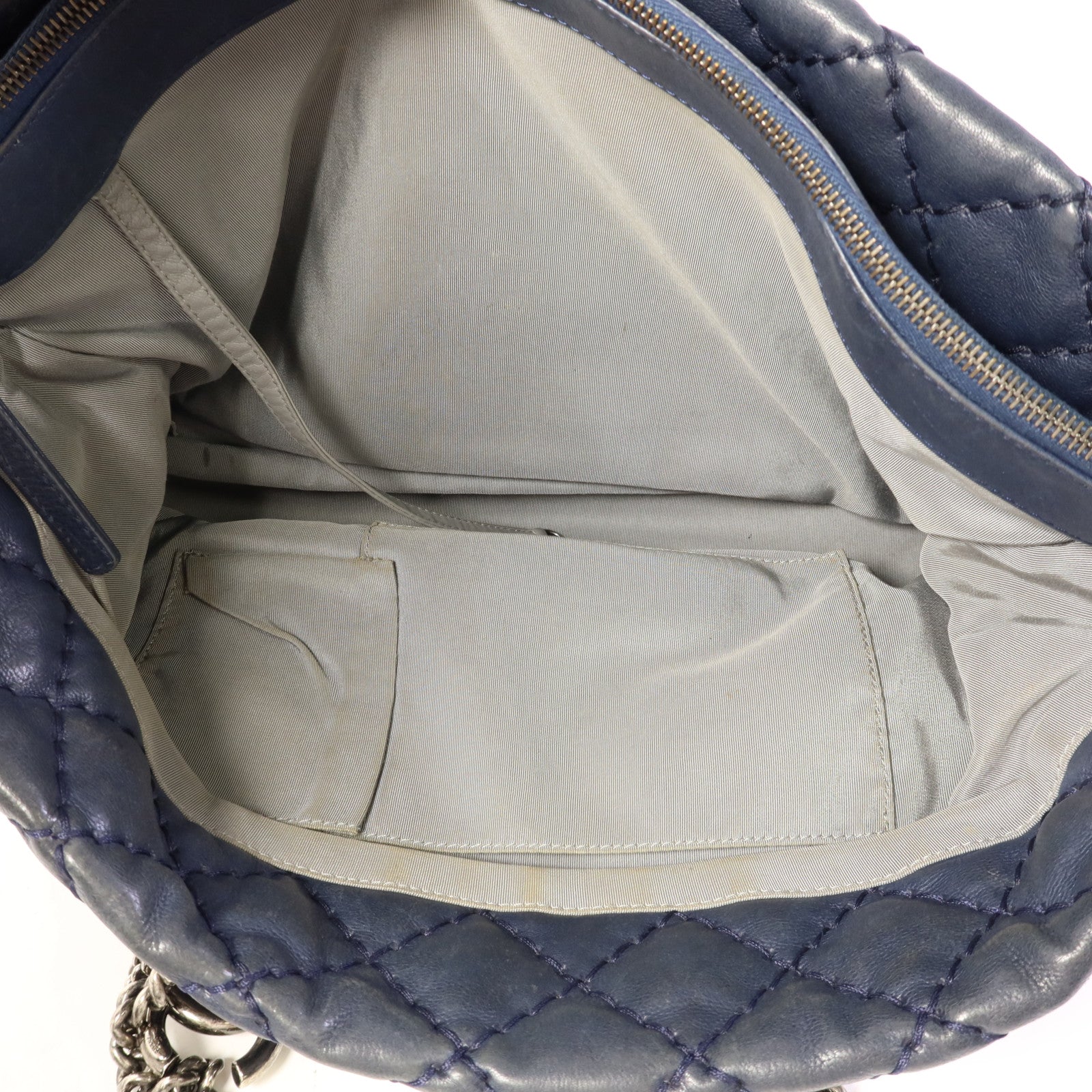 CHANEL 牛皮皮革Tote Bag鏈帶肩背袋