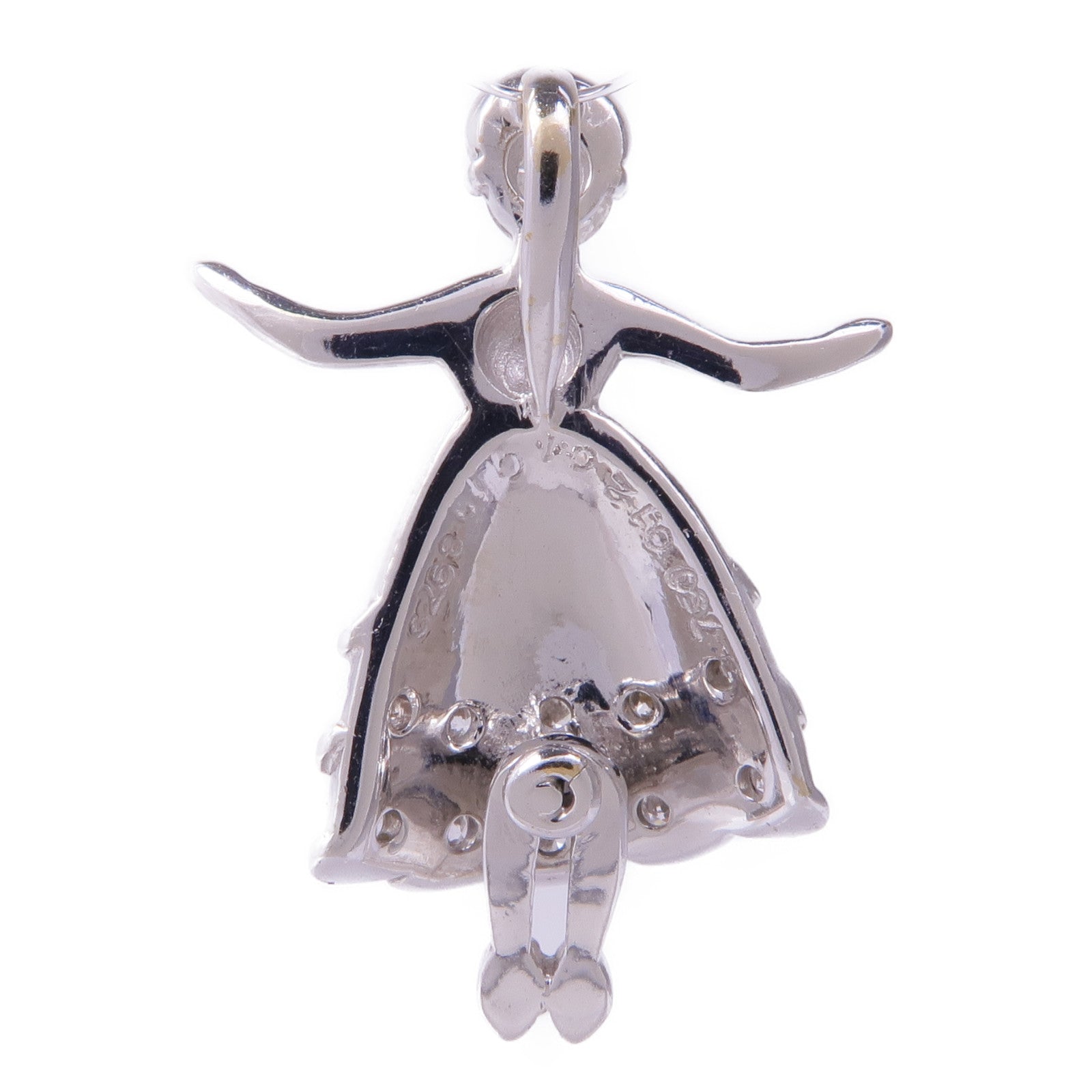 JEWELRY 18K白金Diamond Pendant Top鑽石吊墜
