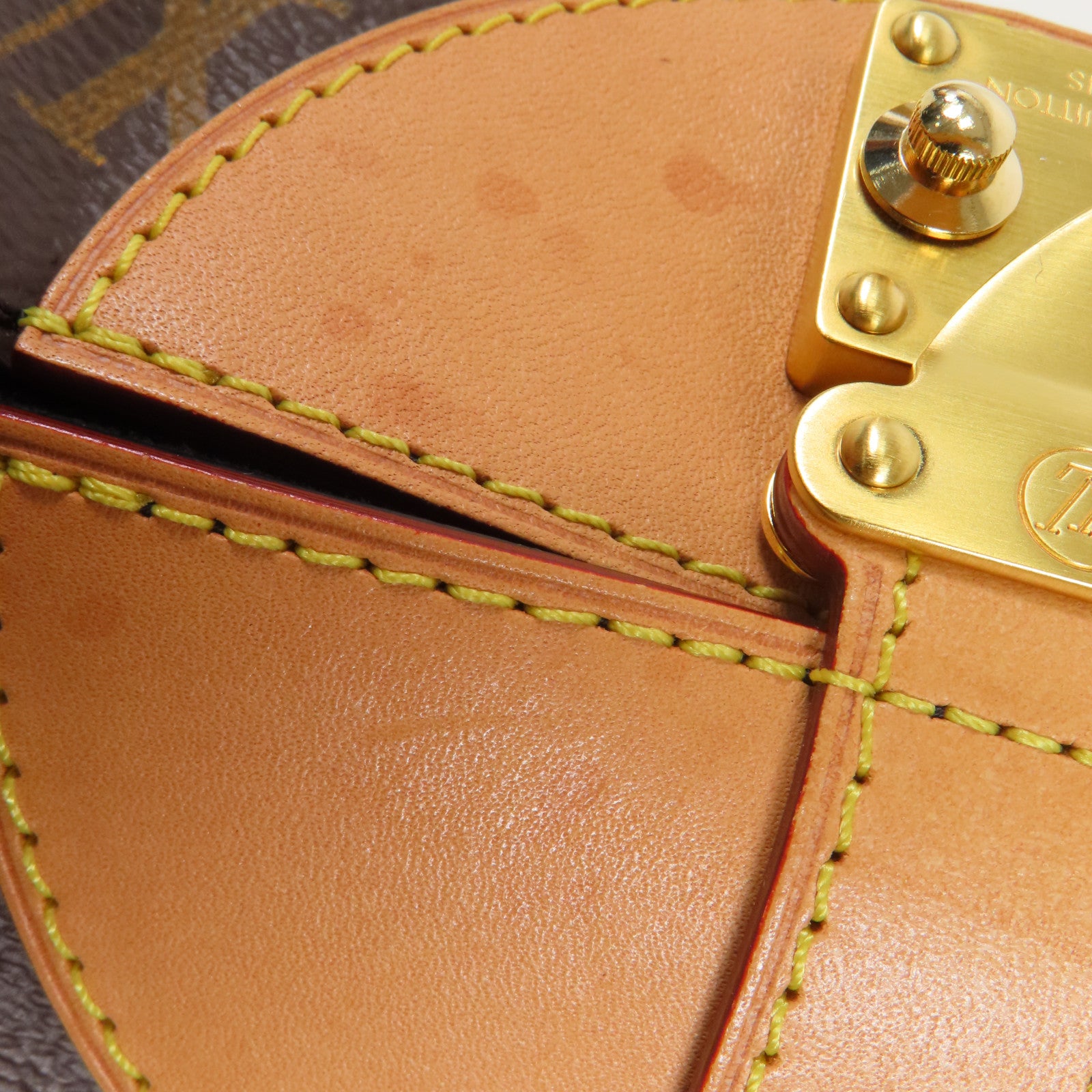 LOUIS VUITTON Monogram Duffle金扣手挽肩背兩用袋棕色