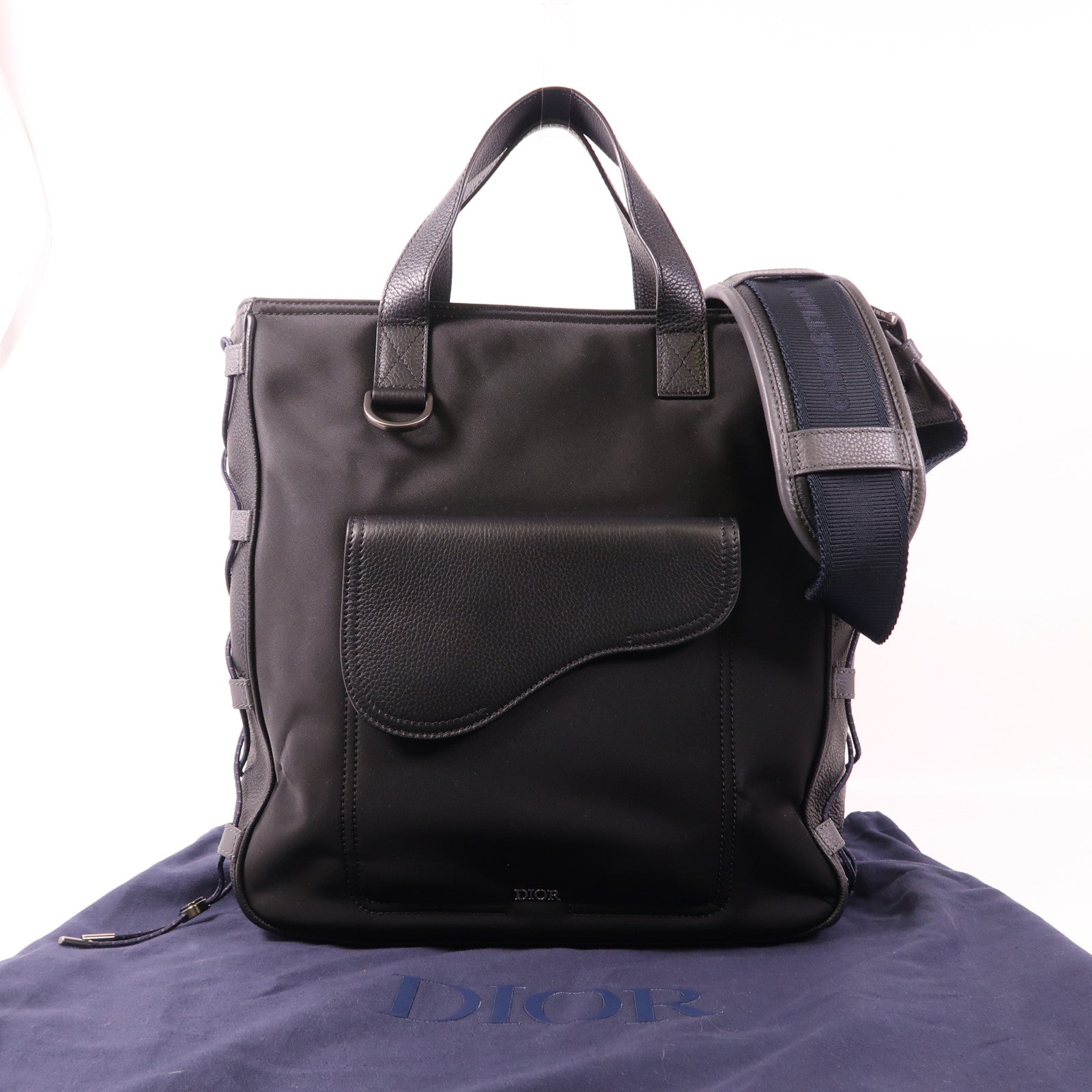 Dior 尼龍Sacai Collaboration Saddle Tote Bag手挽肩背兩用袋