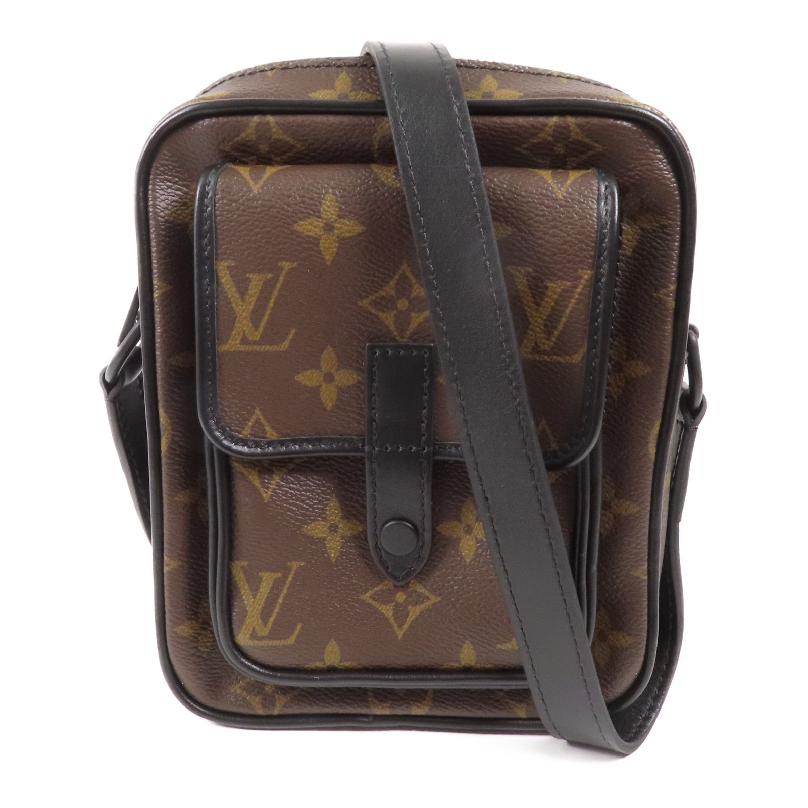 LOUIS VUITTON Monogram Macassar Christopher Wearable Wallet肩背袋