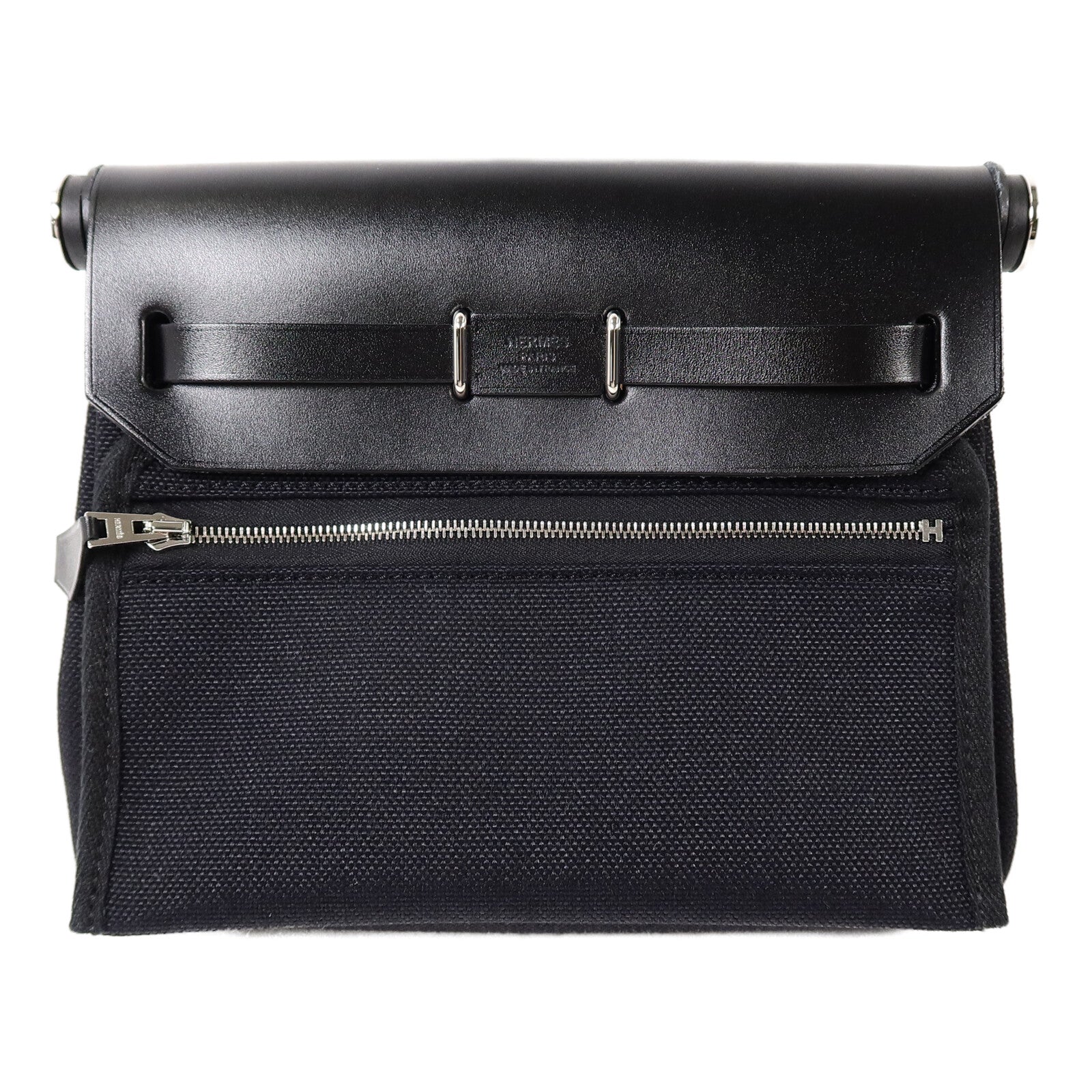 HERMES Toile H Mini Herbag肩背袋Noir