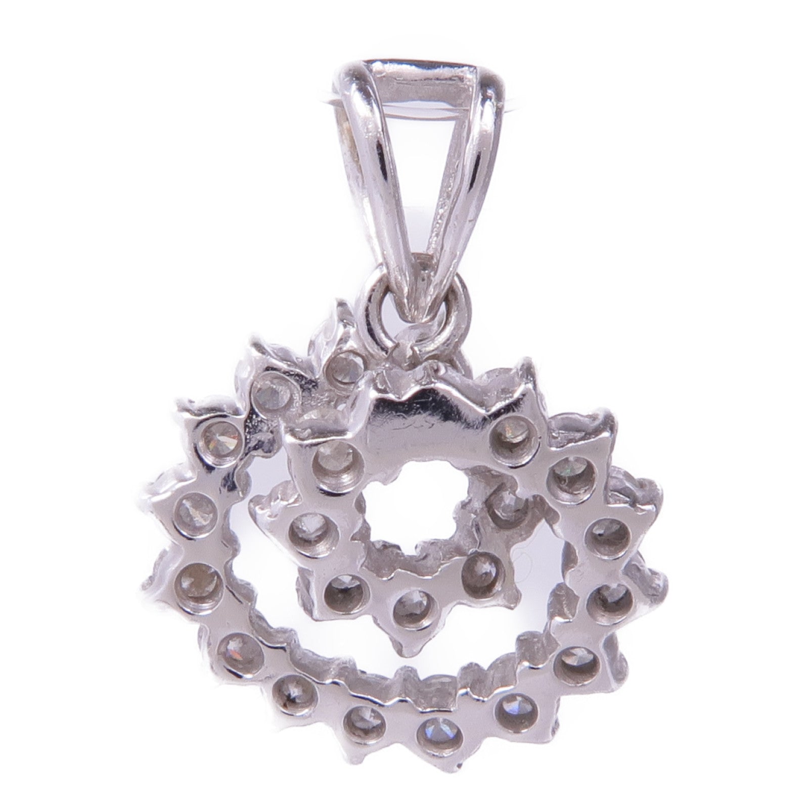 JEWELRY 【激減優惠】18K白金Diamond Pendant Top鑽石吊墜