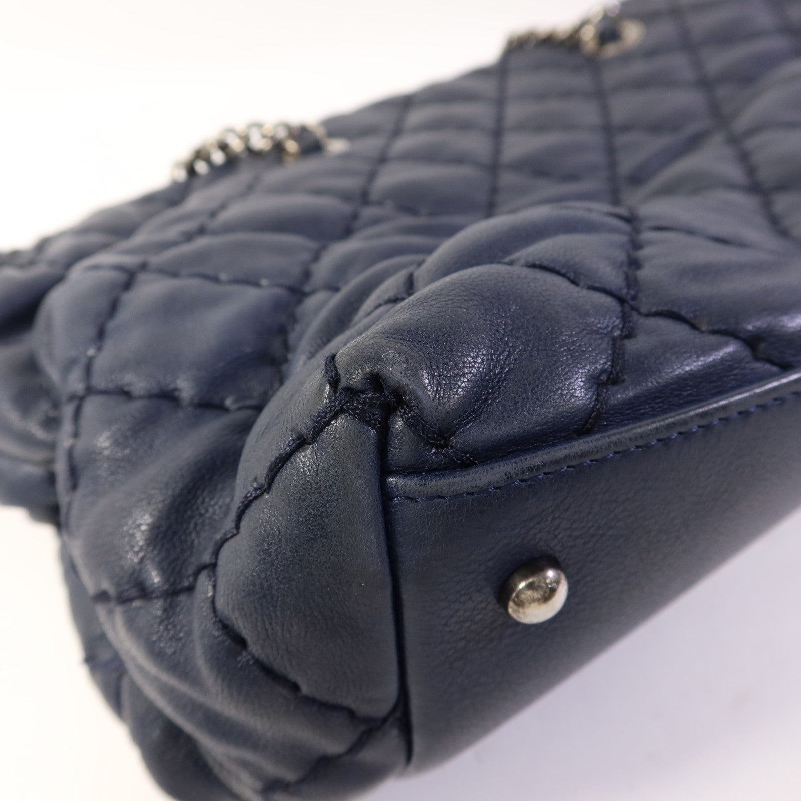 CHANEL 牛皮皮革Tote Bag鏈帶肩背袋