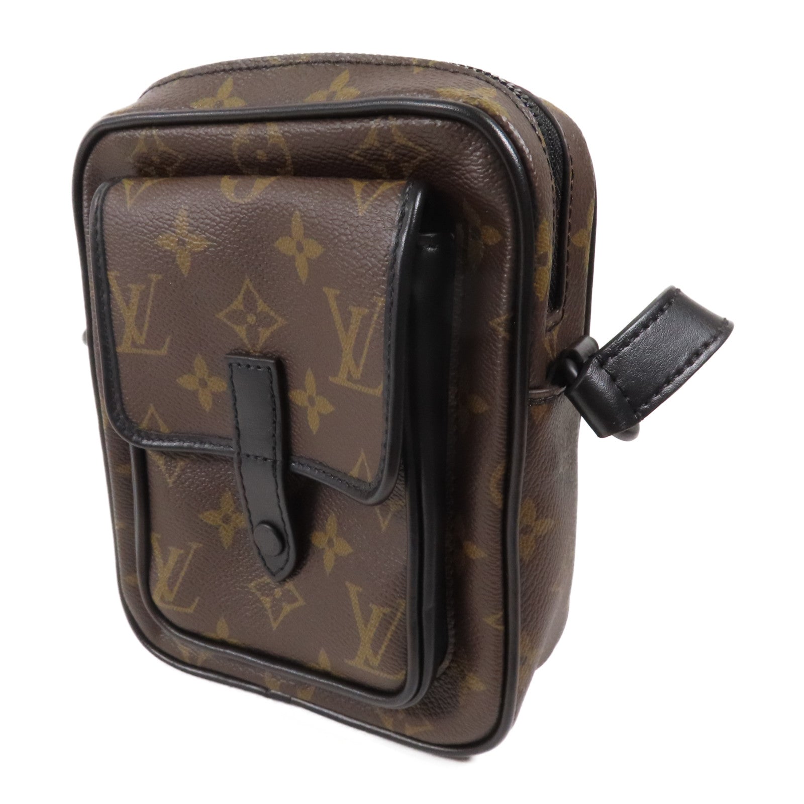 LOUIS VUITTON Monogram Macassar Christopher Wearable Wallet肩背袋