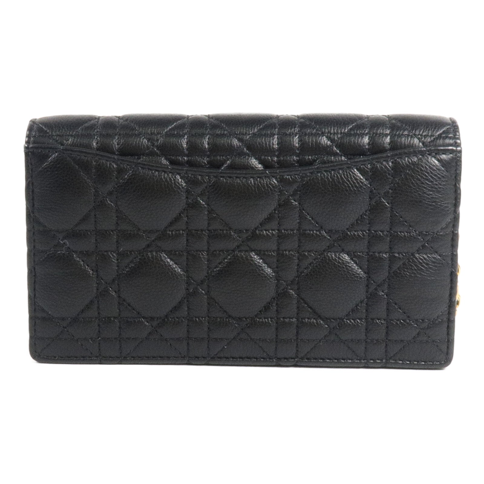 Dior Cannage皮革Caro Pouch With Chain鏈帶肩背袋