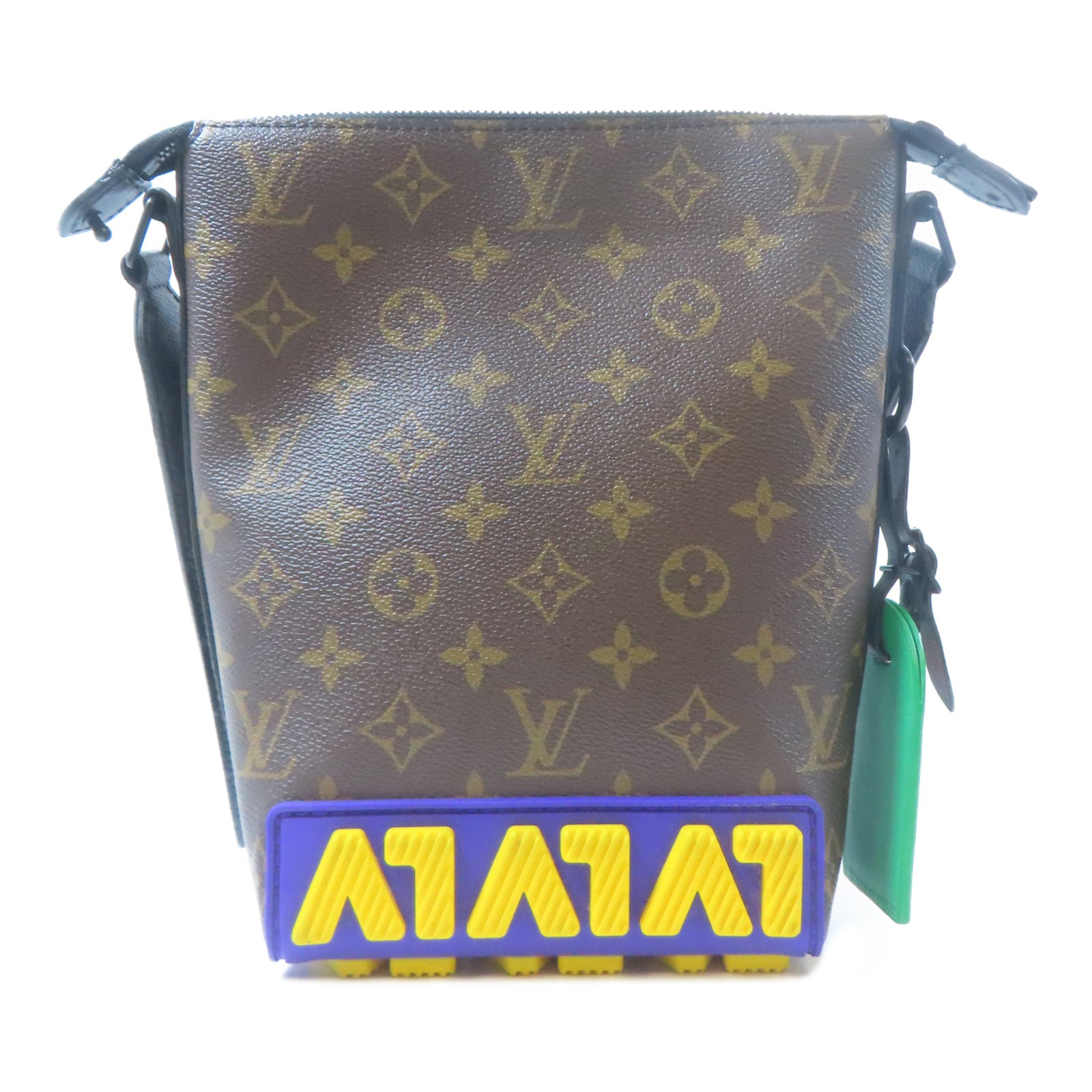 LOUIS VUITTON 【激減優惠】Monogram Cruiser Messenger肩背袋啡色/紫色/黃色