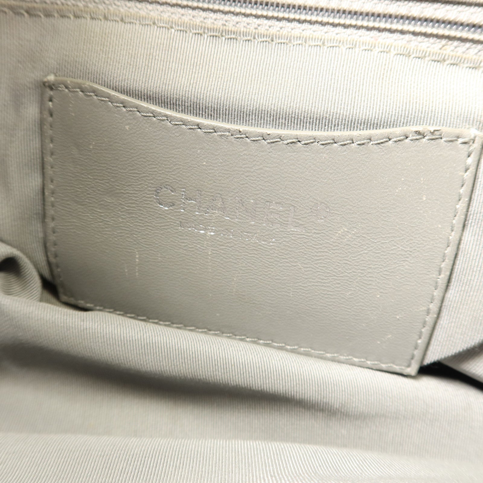 CHANEL 牛皮皮革Tote Bag鏈帶肩背袋