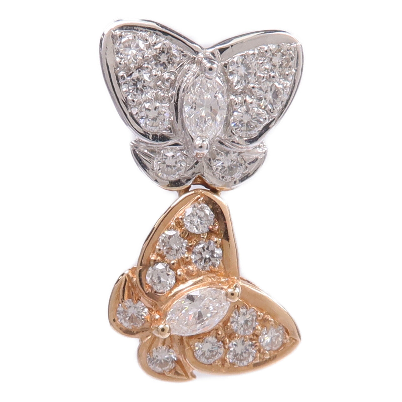 JEWELRY 18K白金/玫瑰金Diamond Pendant Top鑽石吊墜