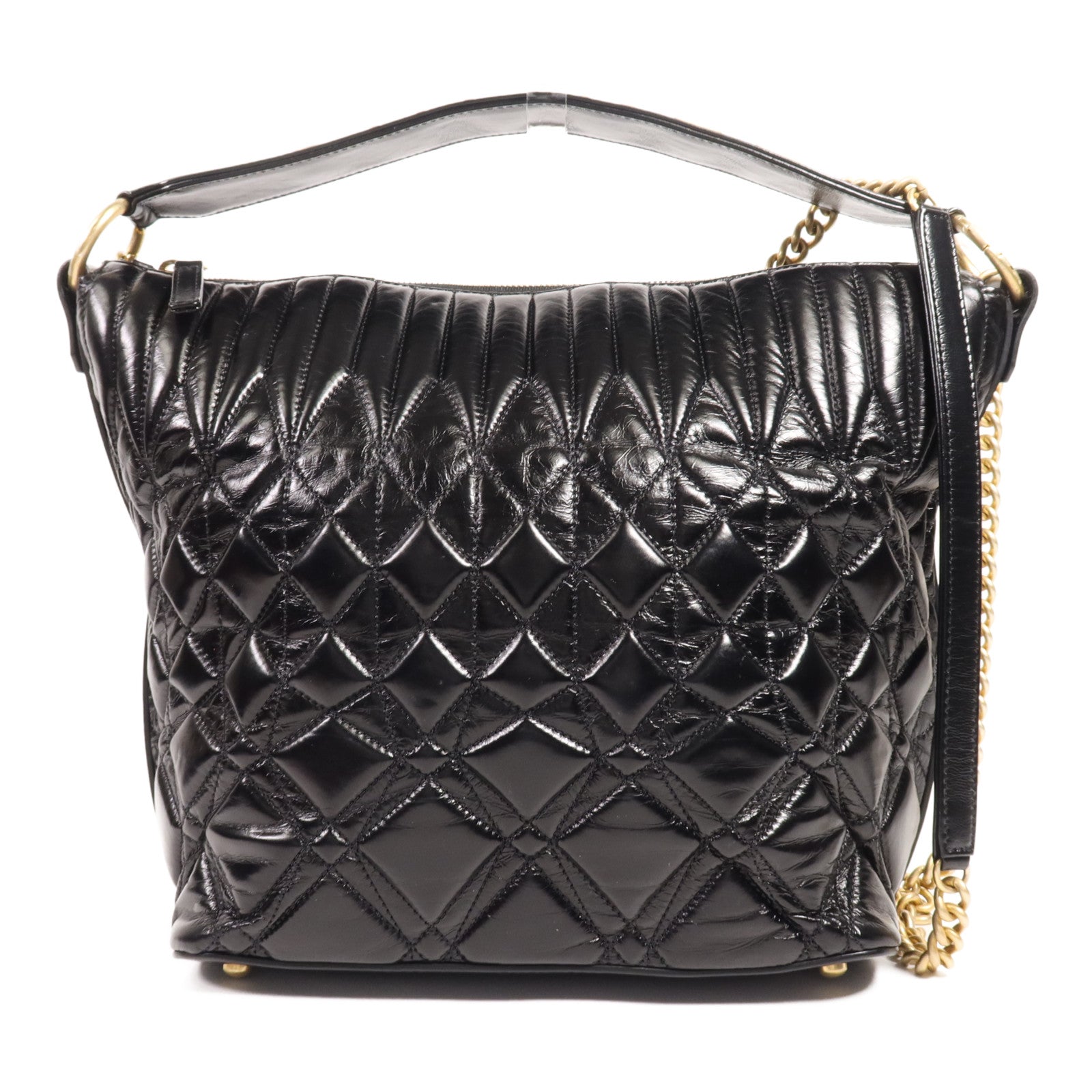 CHANEL 【激減優惠】牛皮皮革Shoulder Bag金扣手挽肩背兩用袋