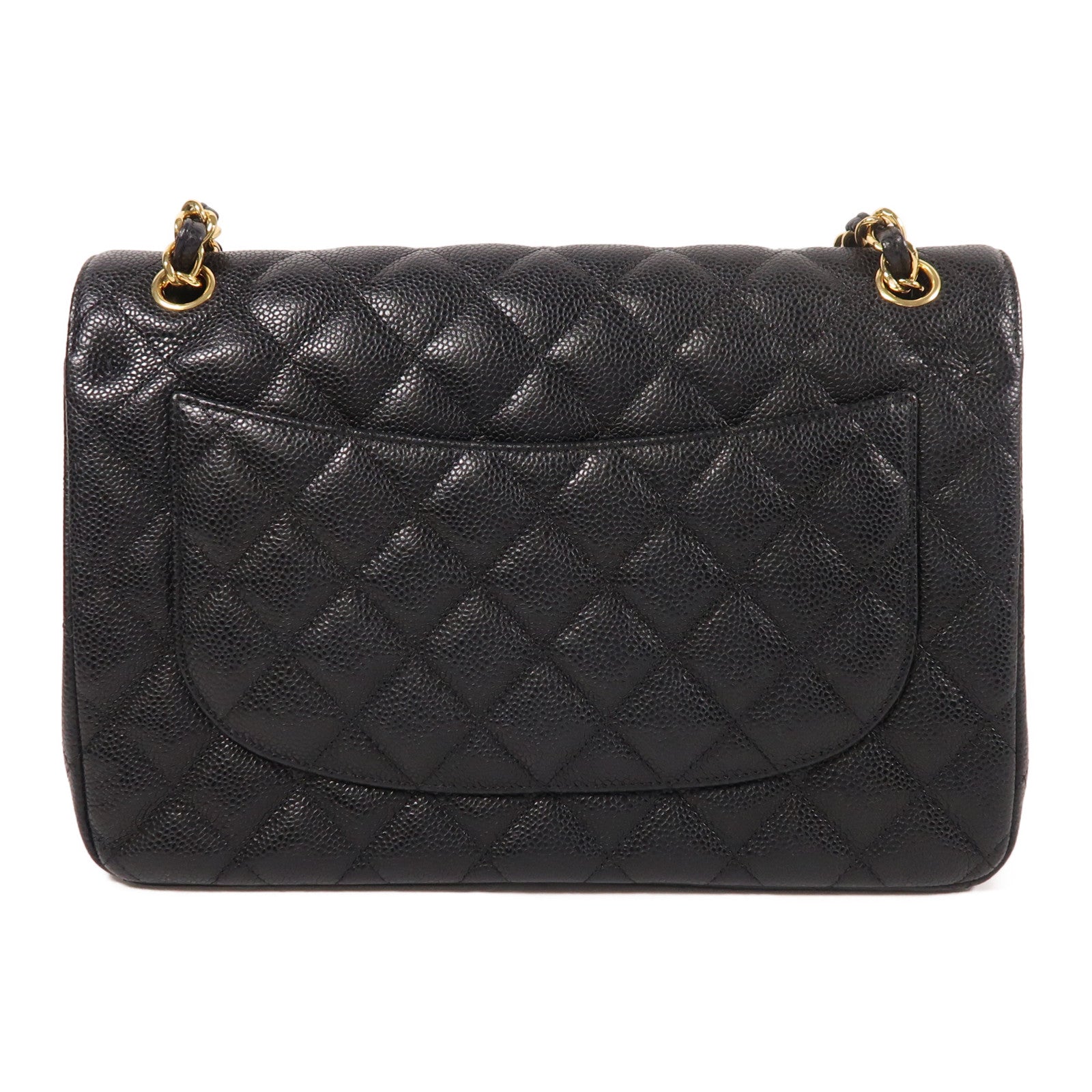 CHANEL 牛皮皮革Large Classic金扣鏈帶肩背袋