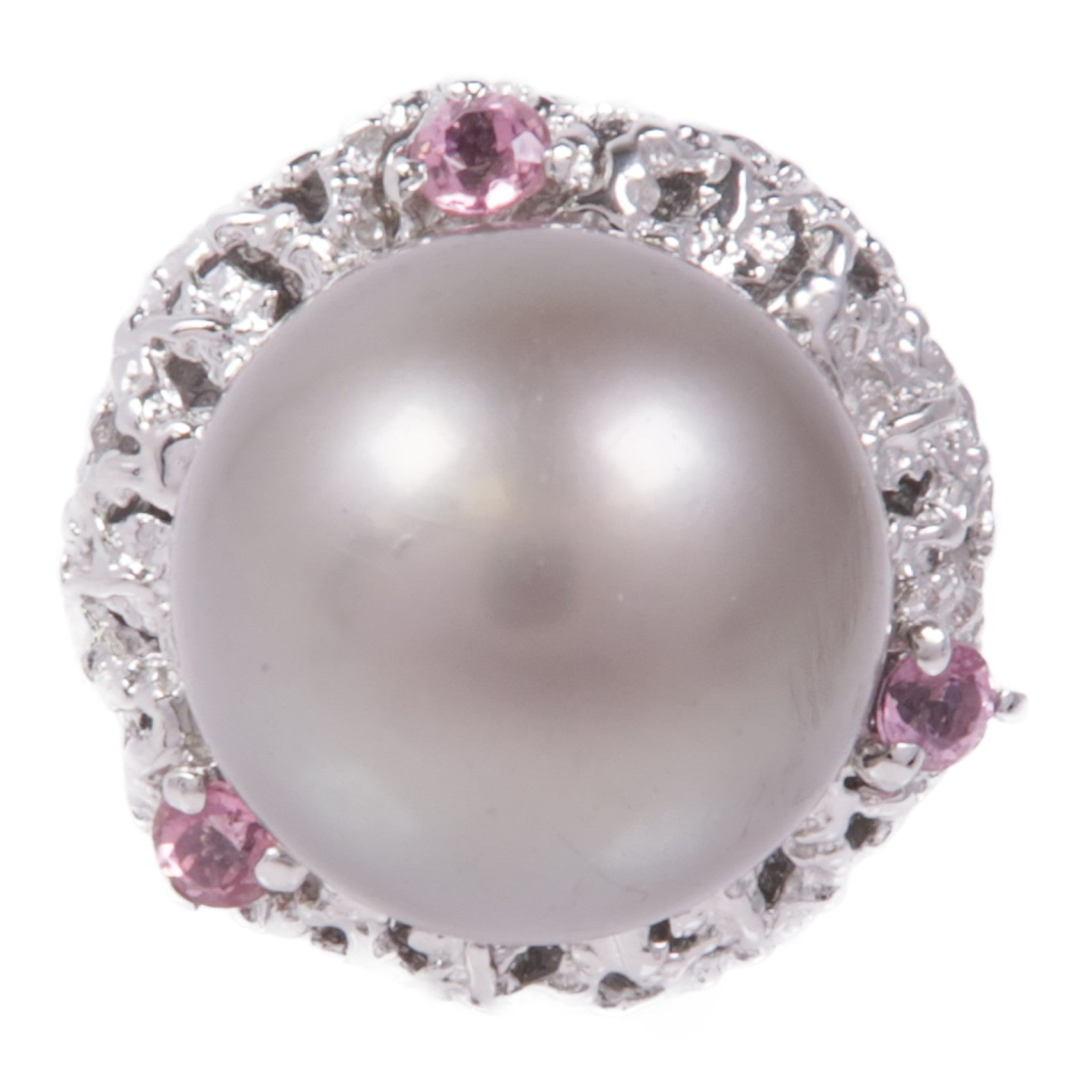 JEWELRY PT900鉑金Pearl Ring戒指US#6.5