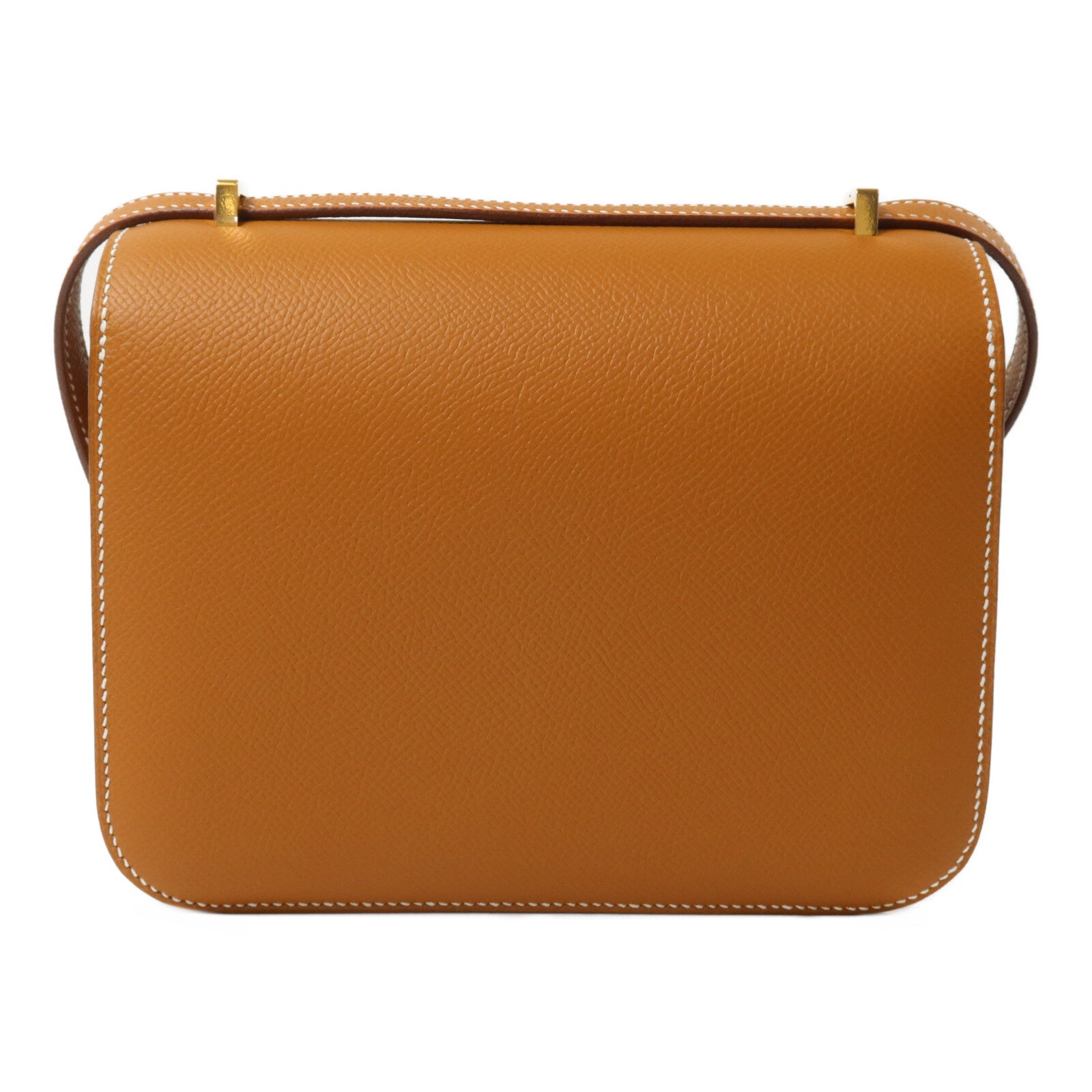 HERMES Epsom皮革Constance Mini肩背袋Gold