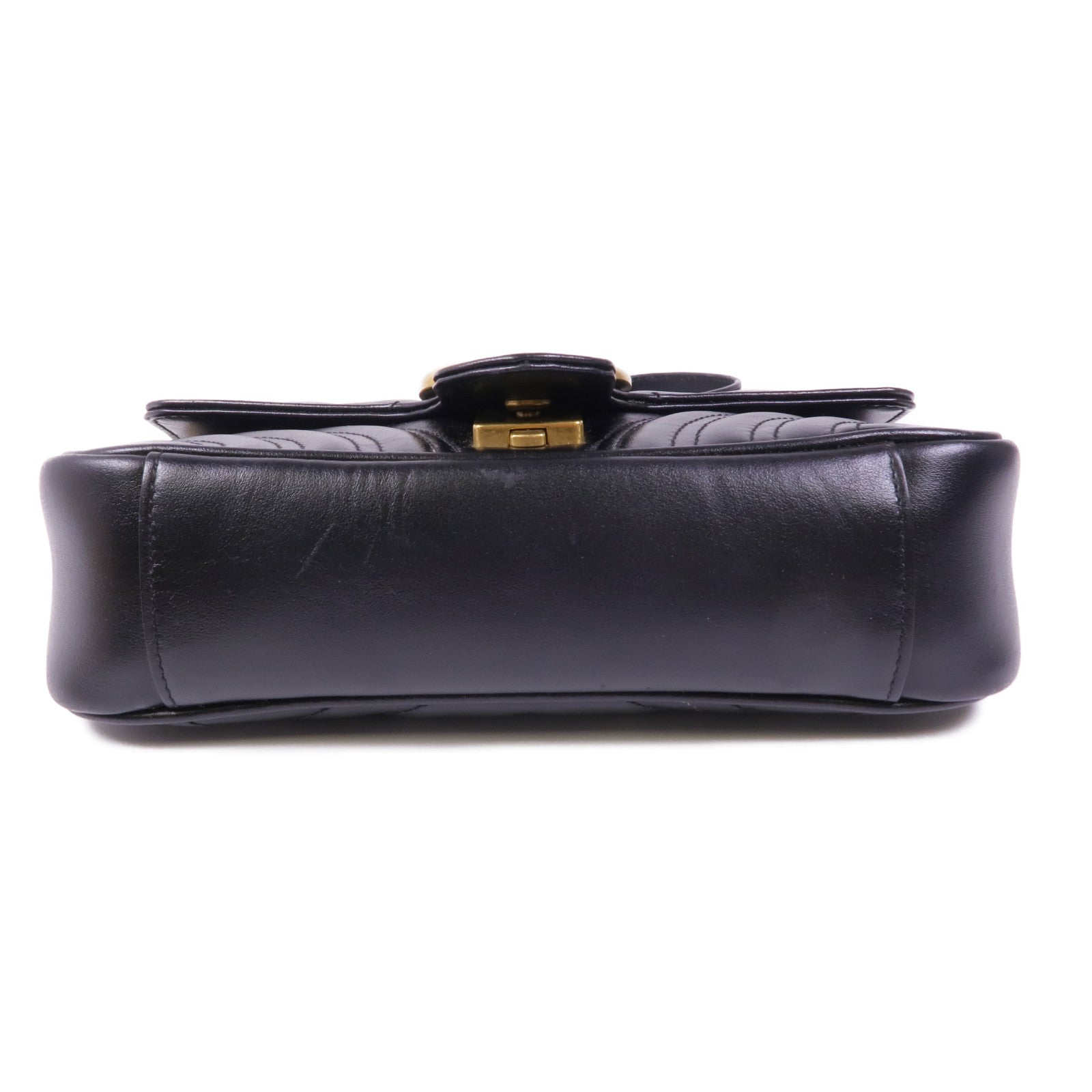 GUCCI 塗層帆布GG Supreme Interlocking金扣肩背袋