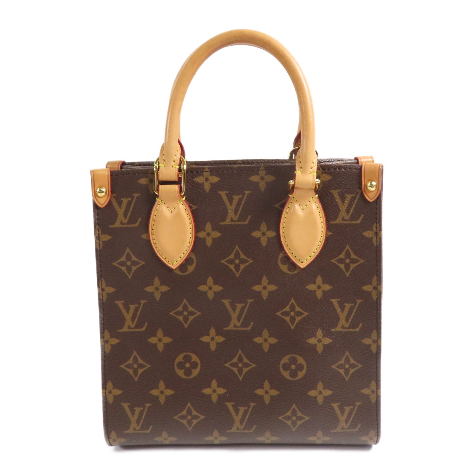 LOUIS VUITTON LV GHW Sac Plat BB 2 Way Shoulder Bag M46265 Monogram Brown