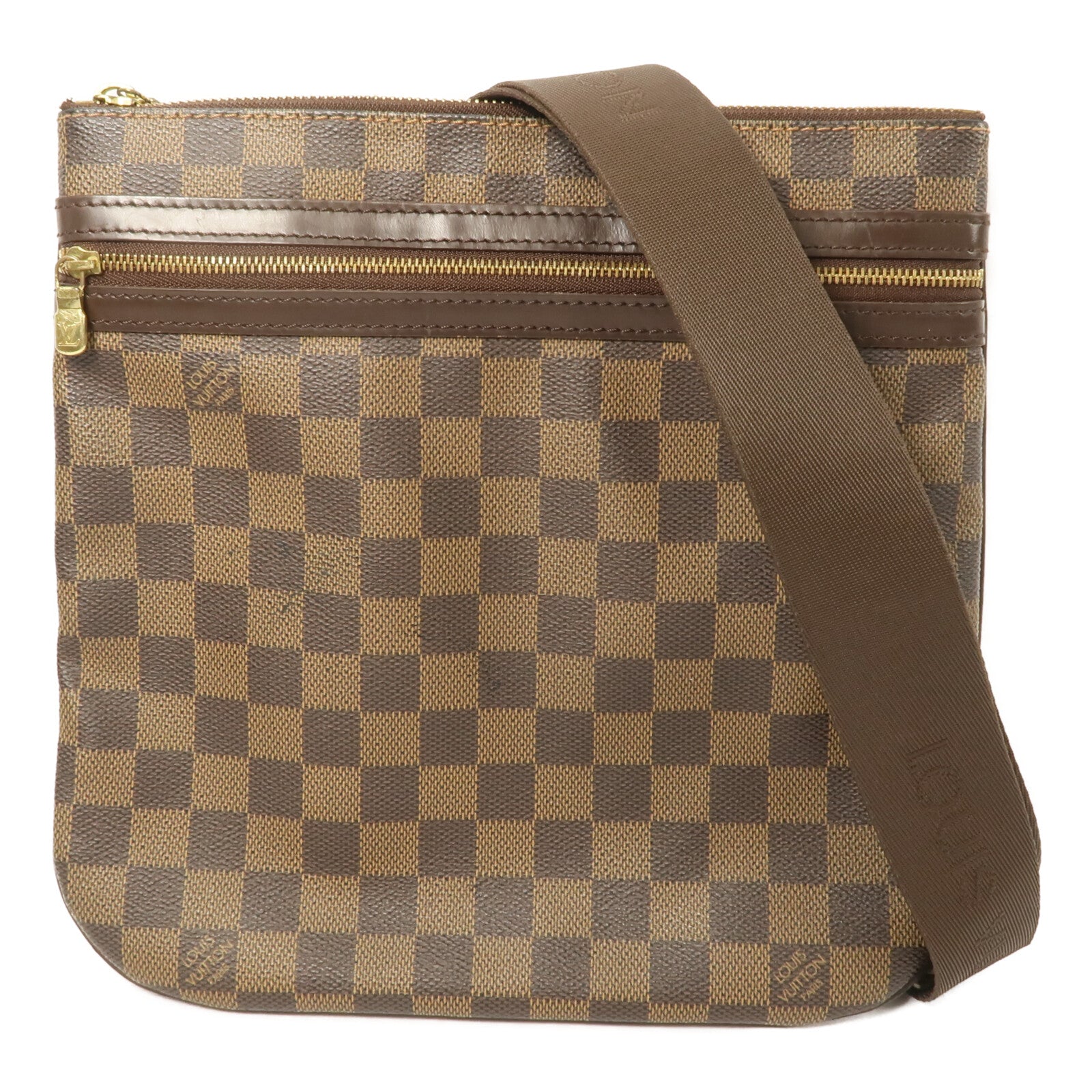 LOUIS VUITTON Damier Pochette Bosphore肩背袋