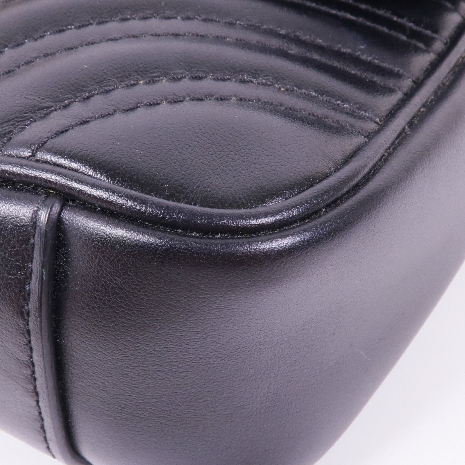 GUCCI 塗層帆布GG Supreme Interlocking金扣肩背袋