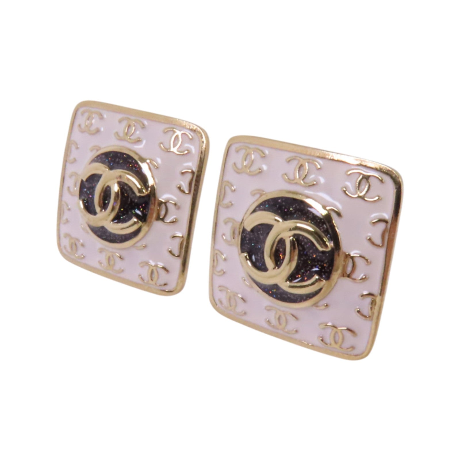 CHANEL 金屬Earrings金扣耳環