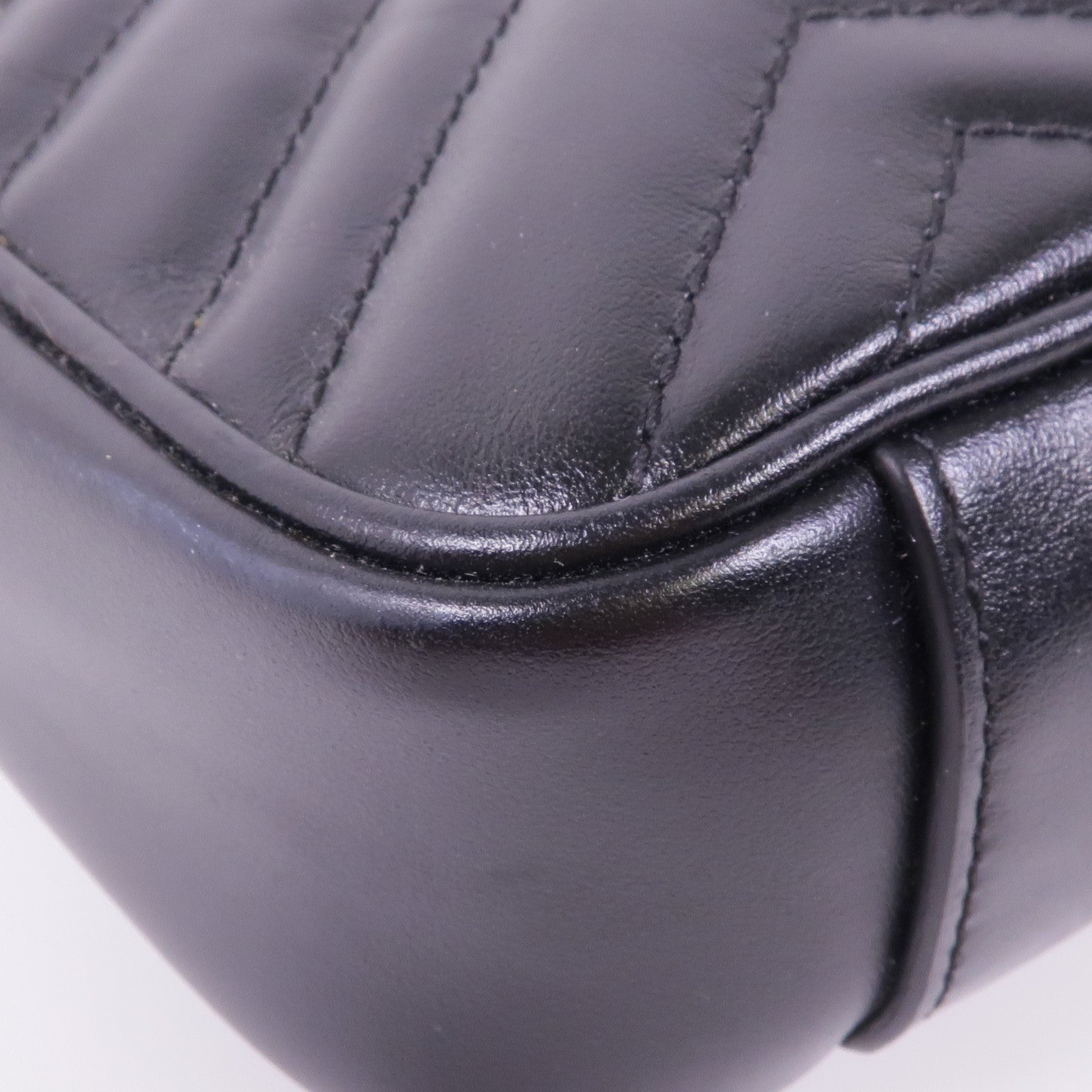 GUCCI 塗層帆布GG Supreme Interlocking金扣肩背袋