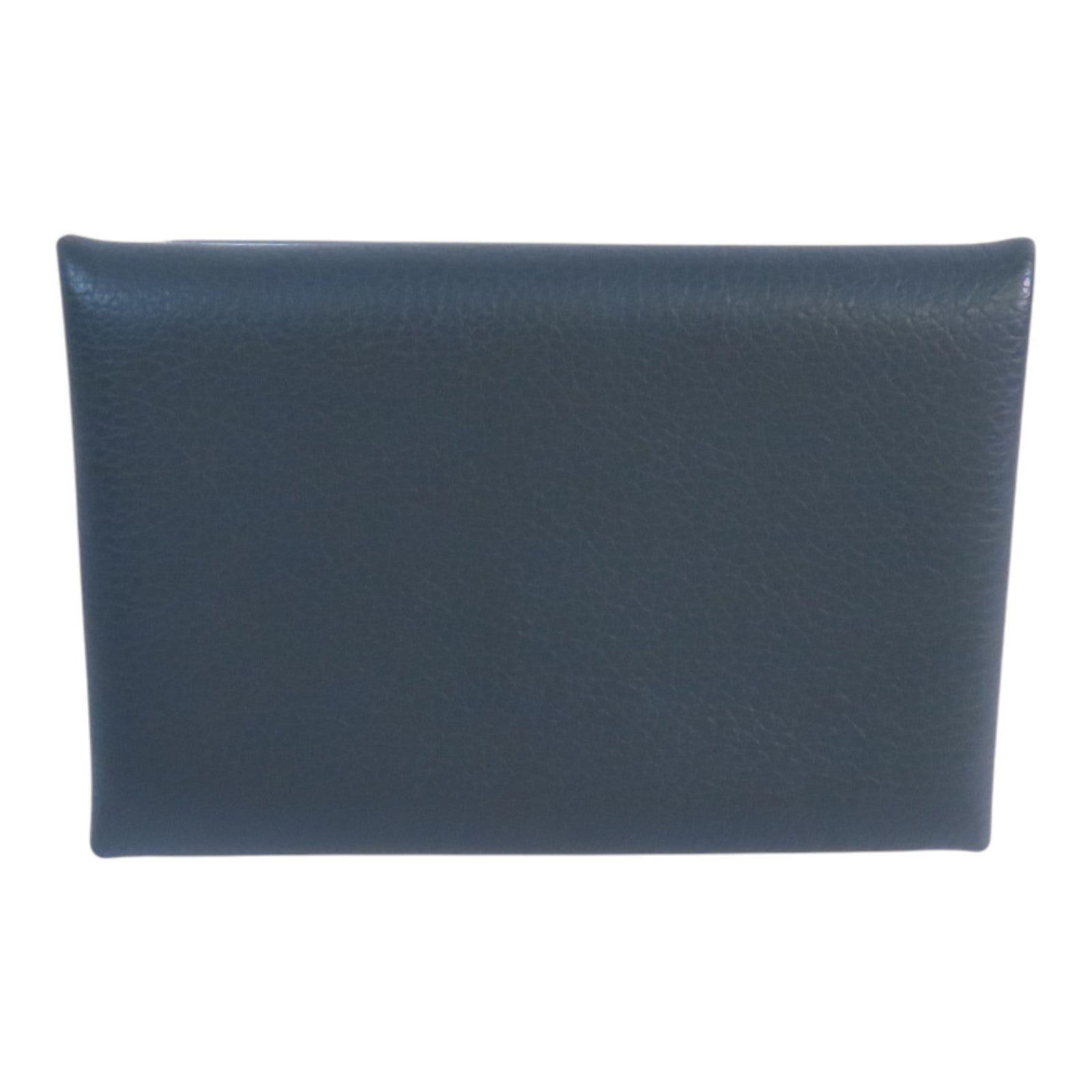 HERMES Evercolor皮革Calvi Card Case銀扣卡套