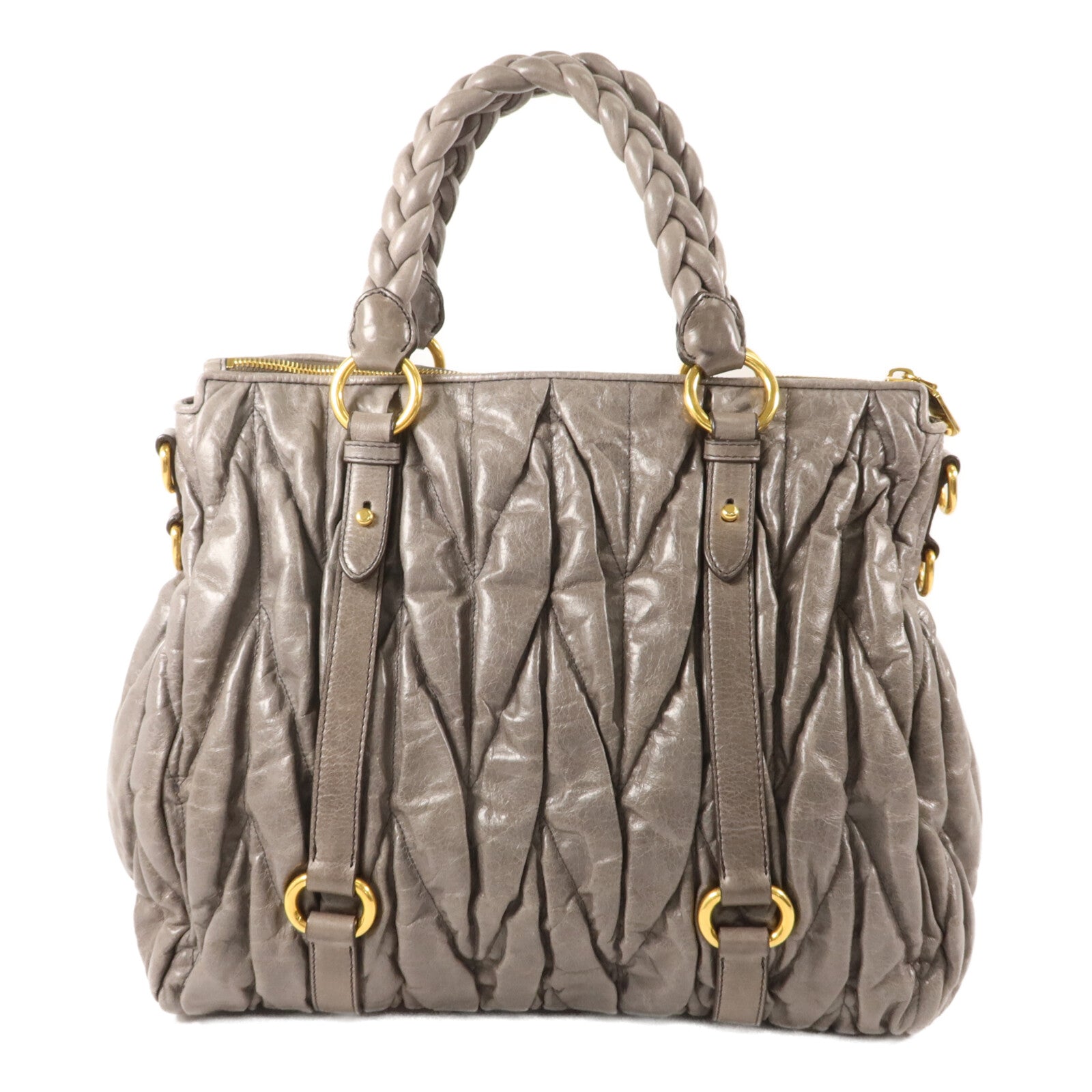Miu Miu 牛皮皮革2 Way Shoulder Bag手挽肩背兩用袋