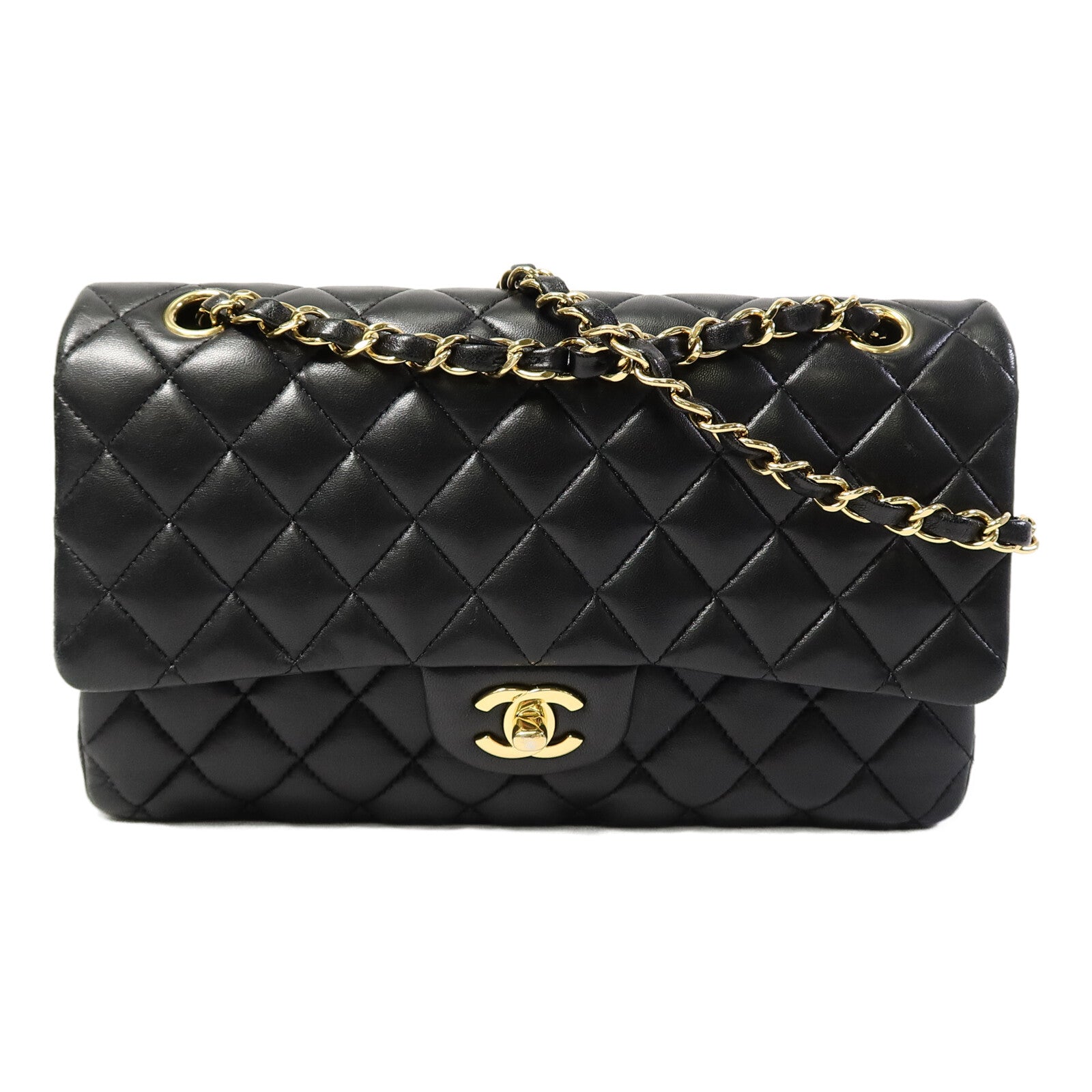 CHANEL 羊皮皮革Classic 25鏈帶手挽肩背兩用袋