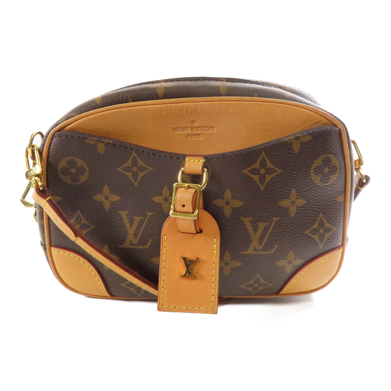 LOUIS VUITTON LV GHW Deauville Mini Shoulder Bag M45528 Monogram Brown