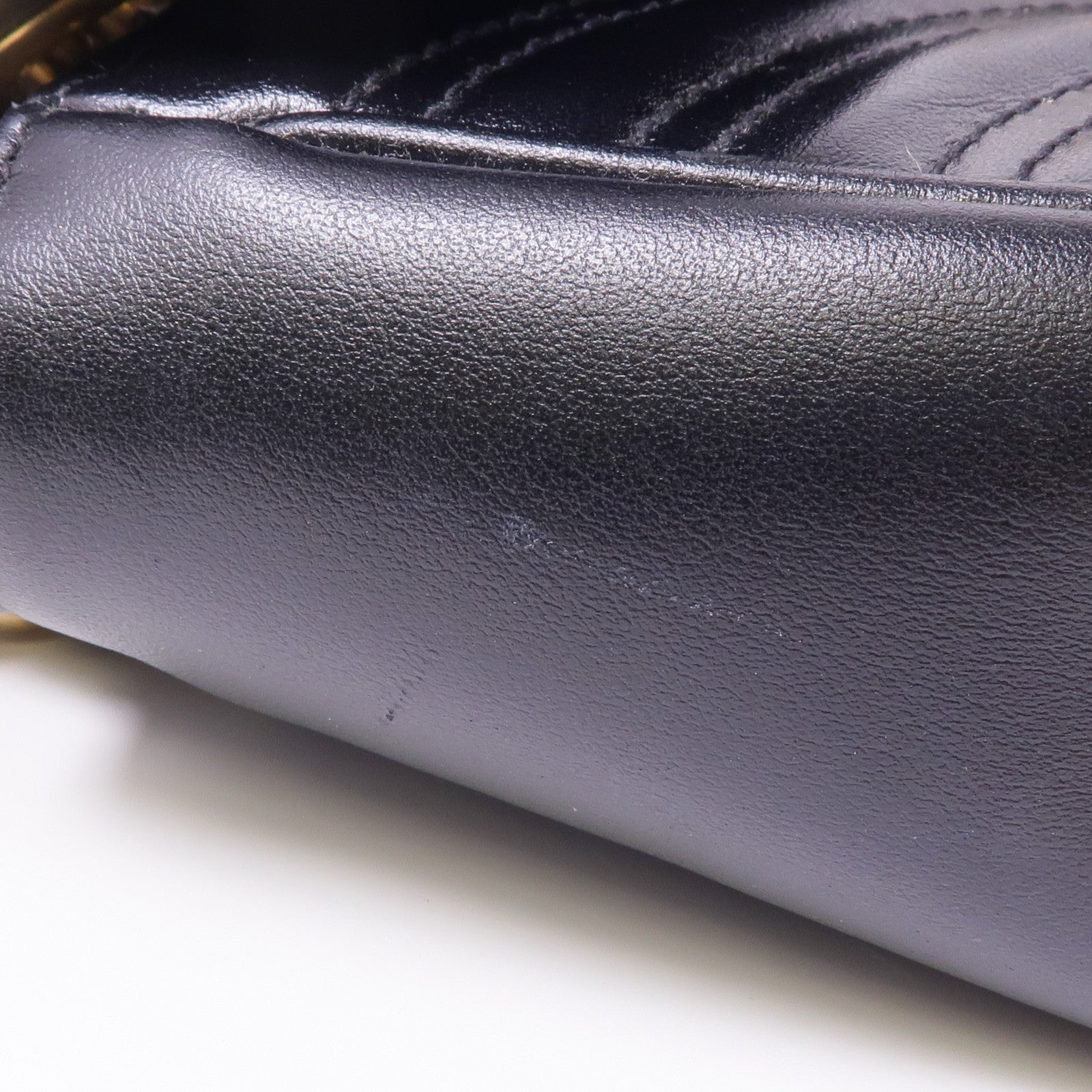 GUCCI 塗層帆布GG Supreme Interlocking金扣肩背袋