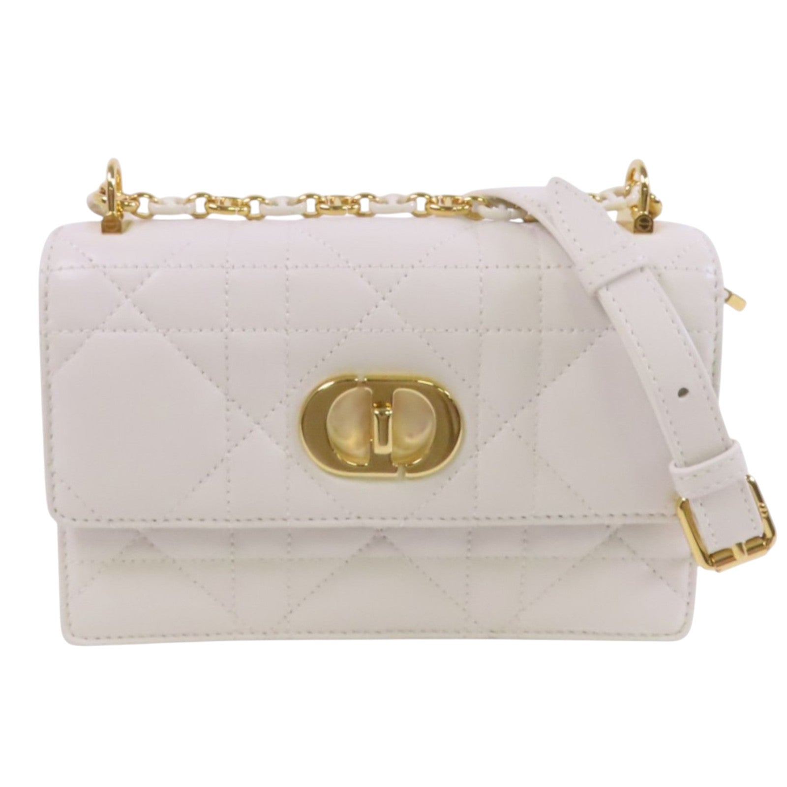 Dior 羊皮皮革Miss Caro金扣鏈帶肩背袋