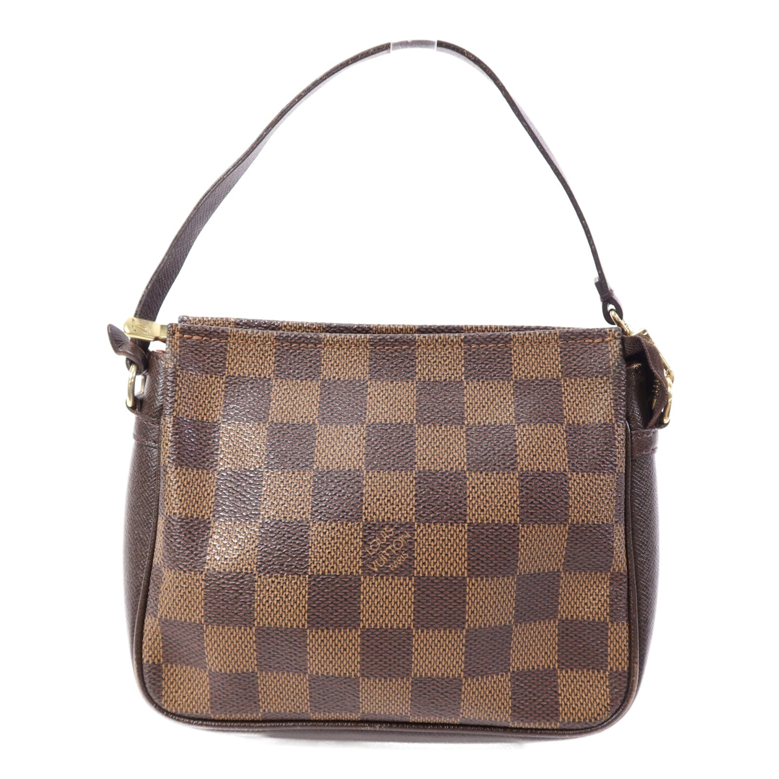 LOUIS VUITTON Damier Trousse Makeup Accessory Pouch金扣手挽袋