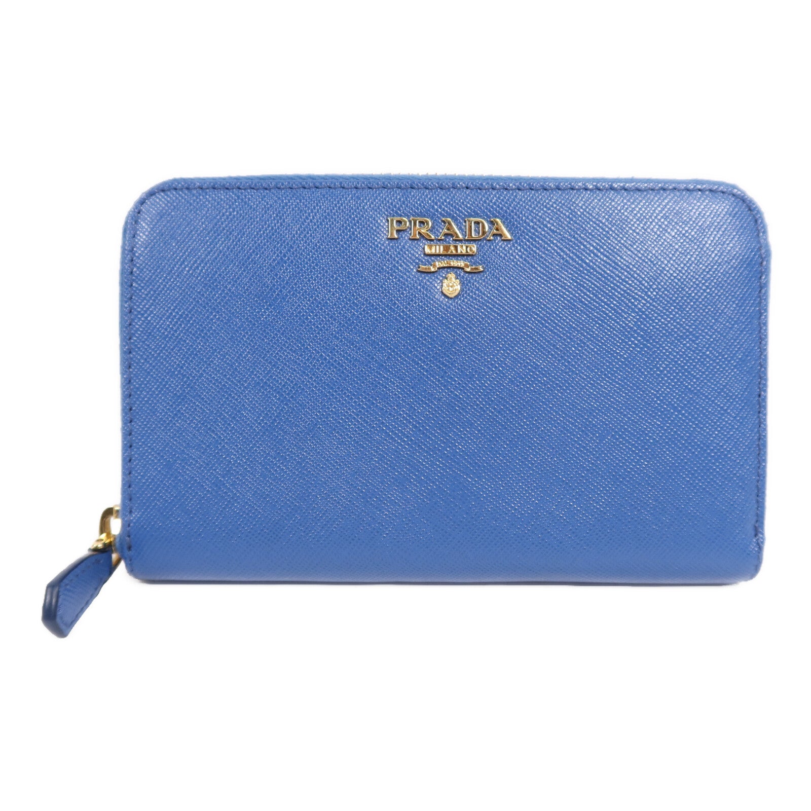 PRADA 牛皮皮革Wallet金扣長錢包