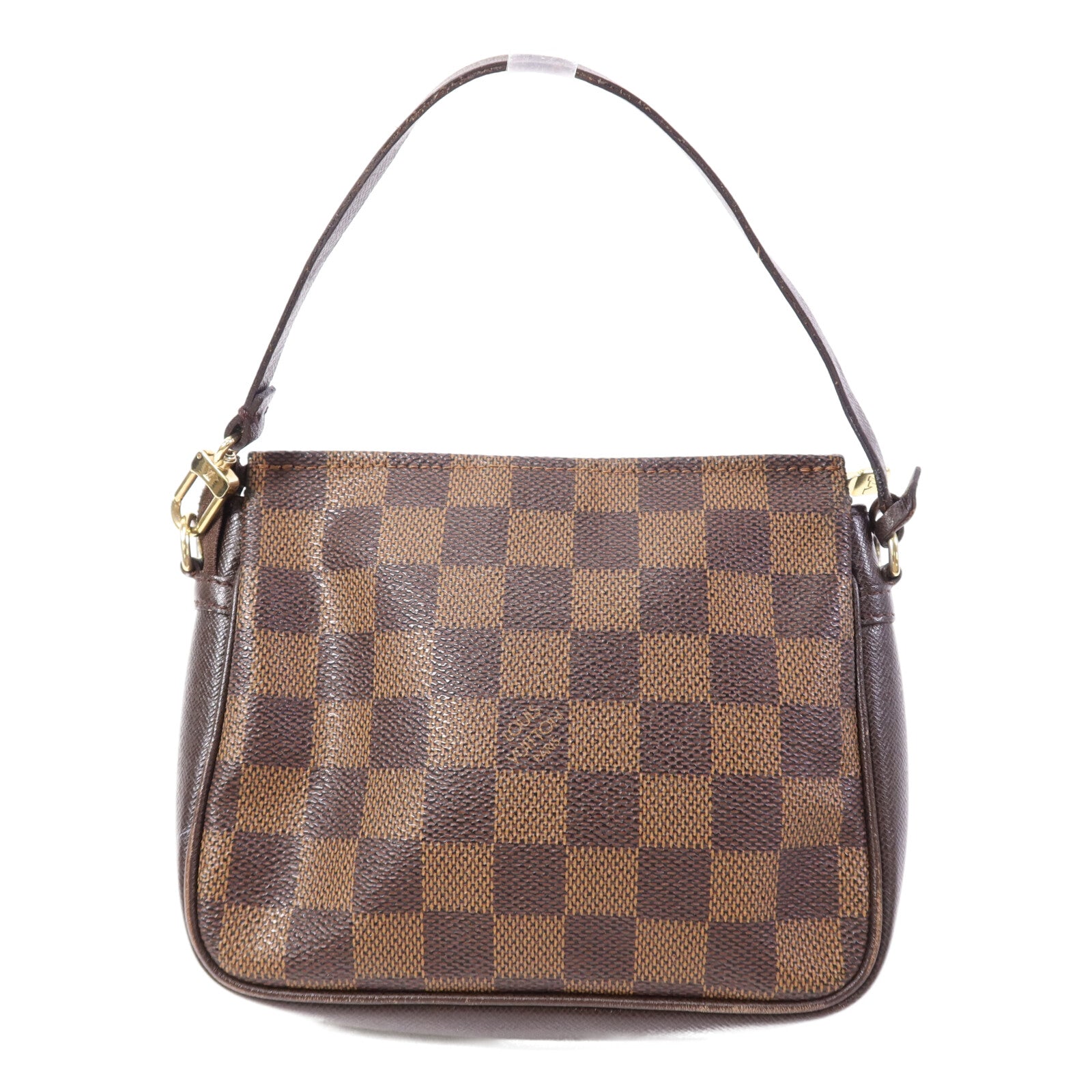 LOUIS VUITTON Damier Trousse Makeup Accessory Pouch金扣手挽袋