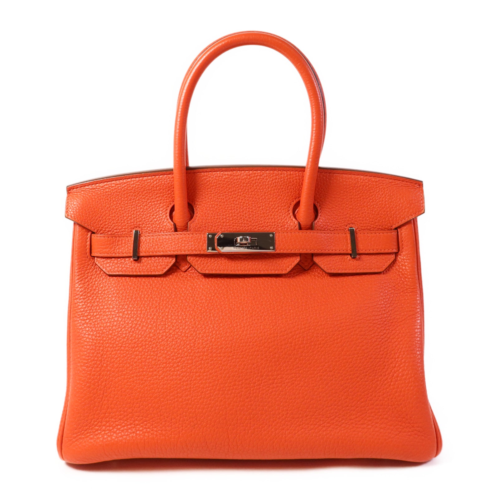 HERMES Togo皮革Birkin 30銀扣手挽袋Capucine