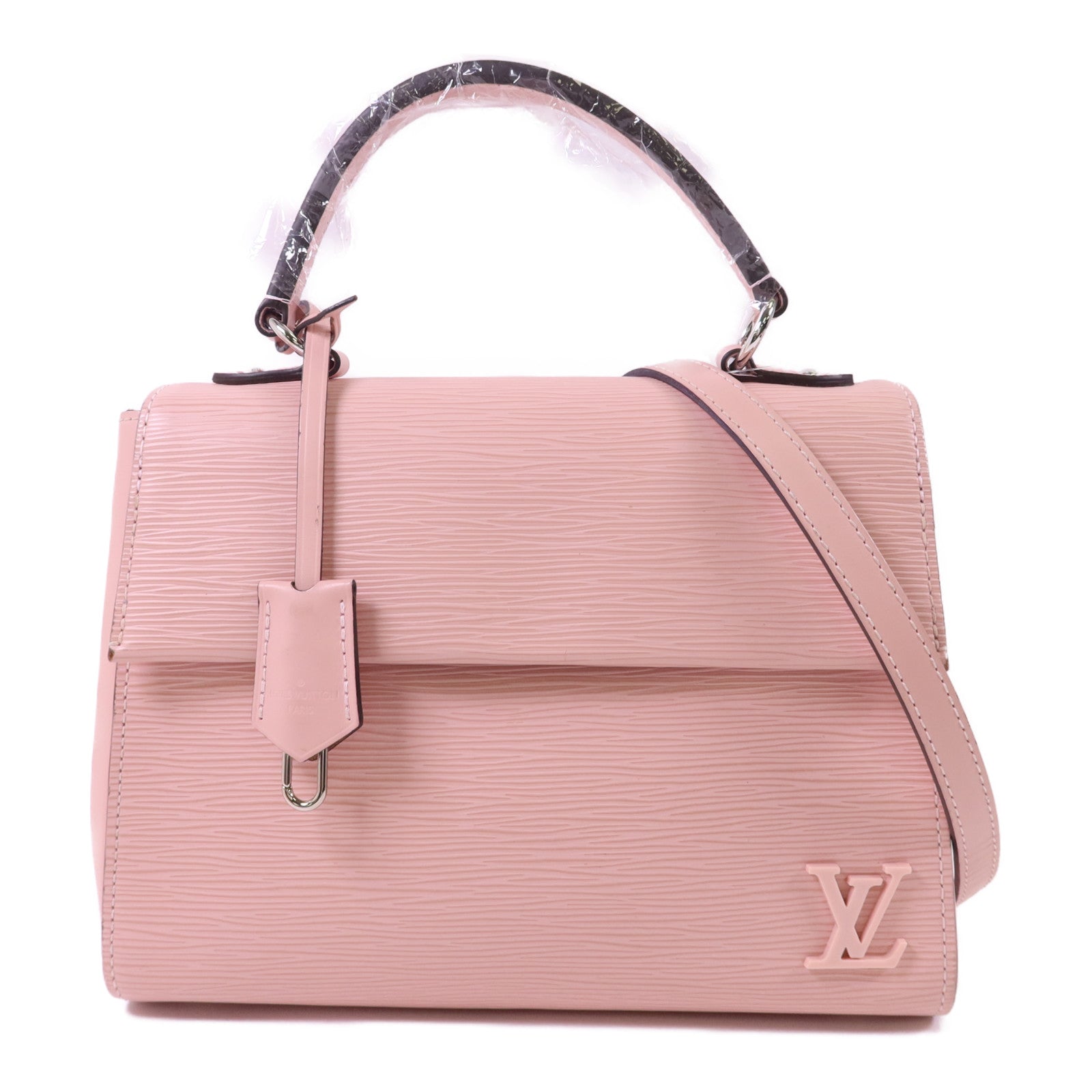 LOUIS VUITTON Epi Cluny BB銀扣手挽肩背兩用袋