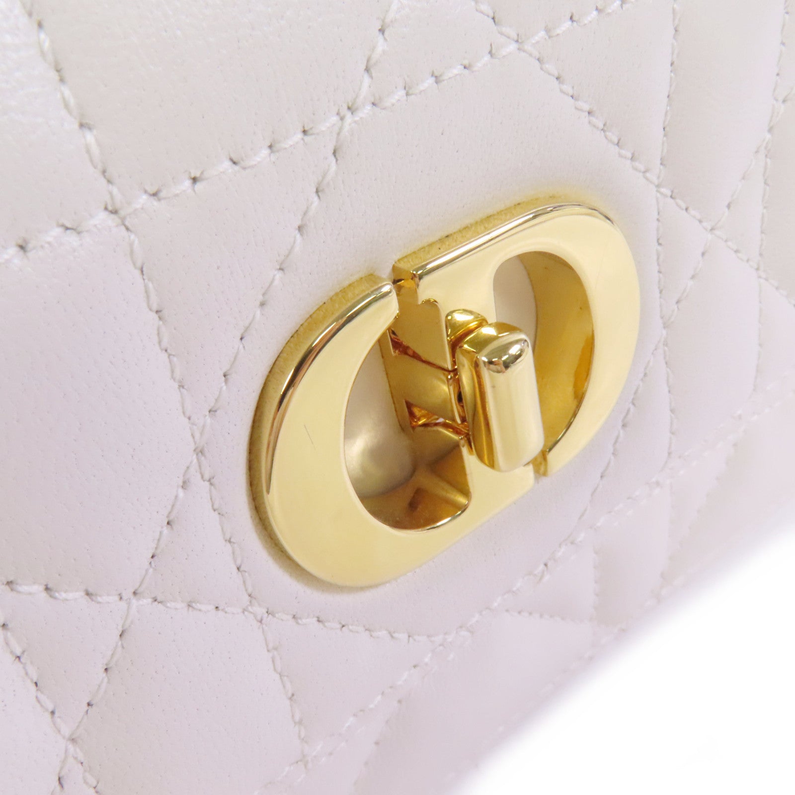 Dior 羊皮皮革Miss Caro金扣鏈帶肩背袋