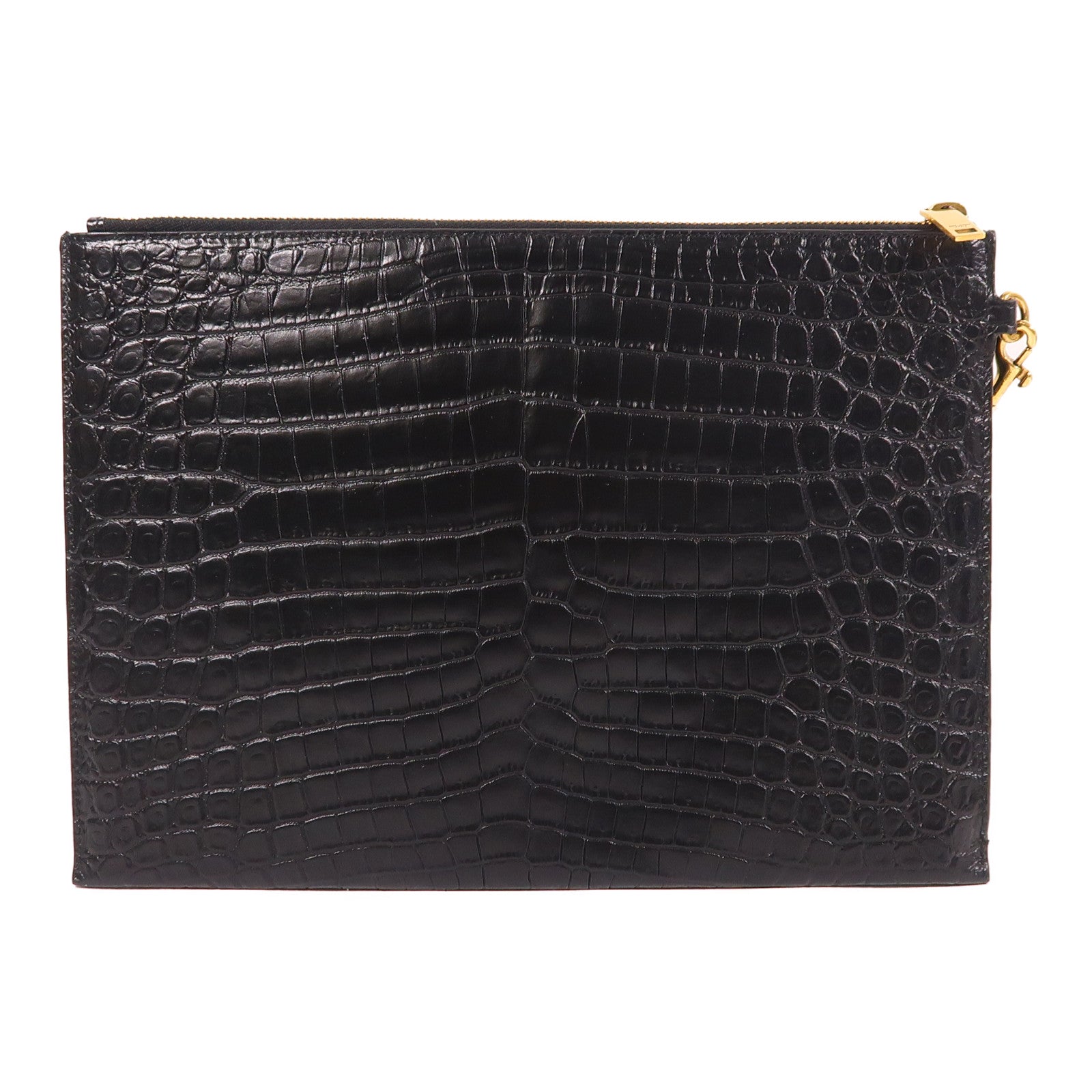 SAINT LAURENT 牛皮皮革Clutch金扣手拿包