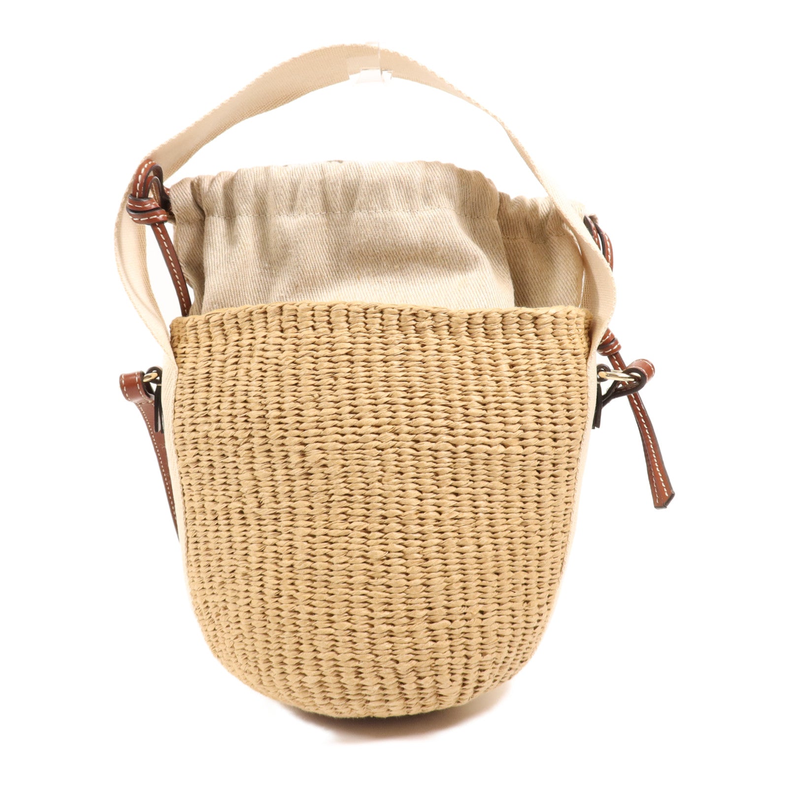 Chloe Raffia Woody Bucket金扣手挽肩背兩用袋