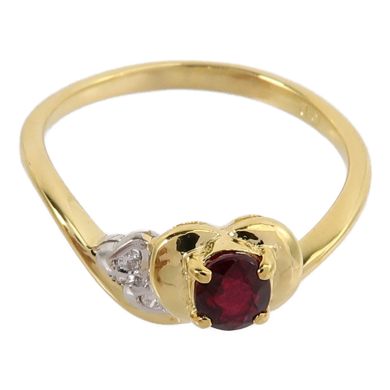 JEWELRY 18K黃金Ruby Diamond Ring紅寶石鑽石戒指