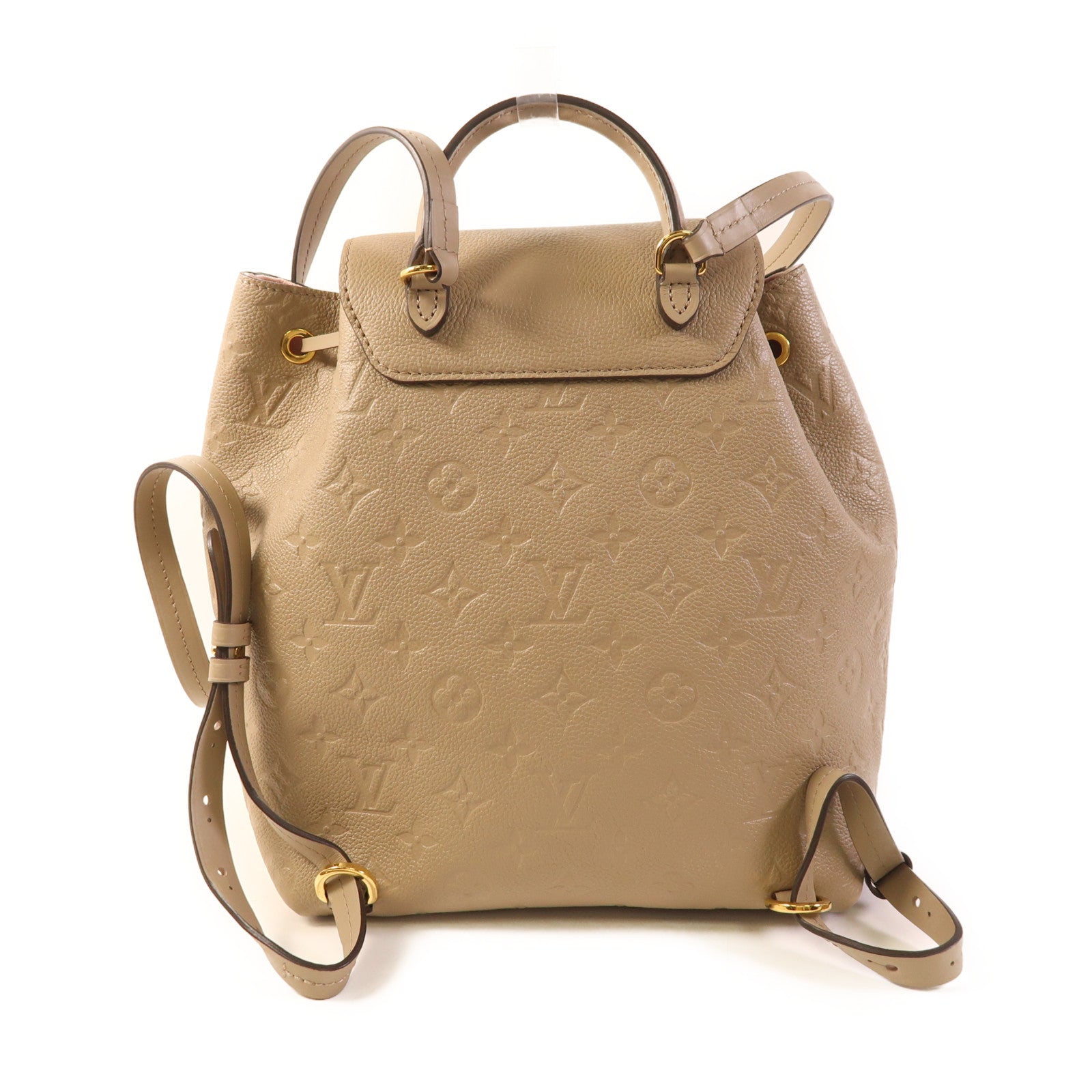 LOUIS VUITTON Monogram Empreinte Montsouris PM金扣背包