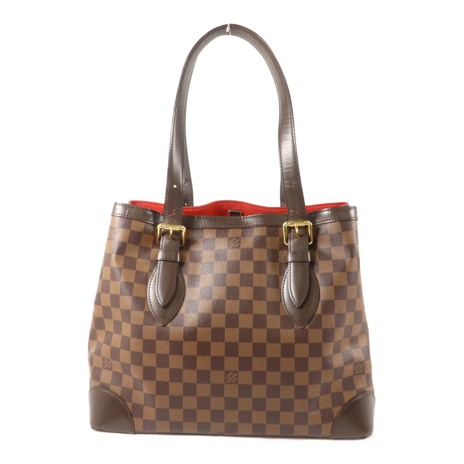 LOUIS VUITTON Damier Hampstead MM金扣手挽袋