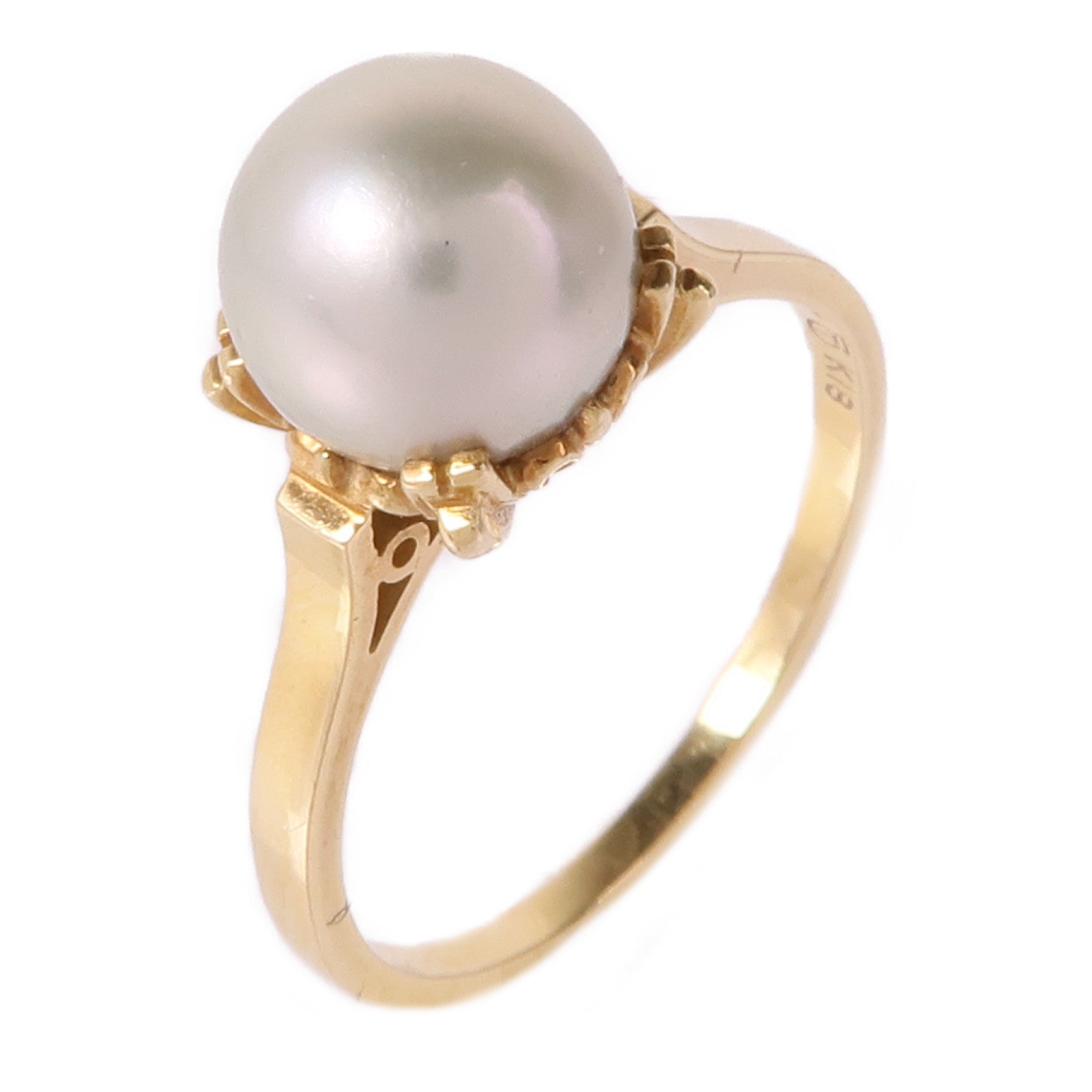 TASAKI 【激減優惠】18K黃金Pearl Ring珍珠戒指US#5.5