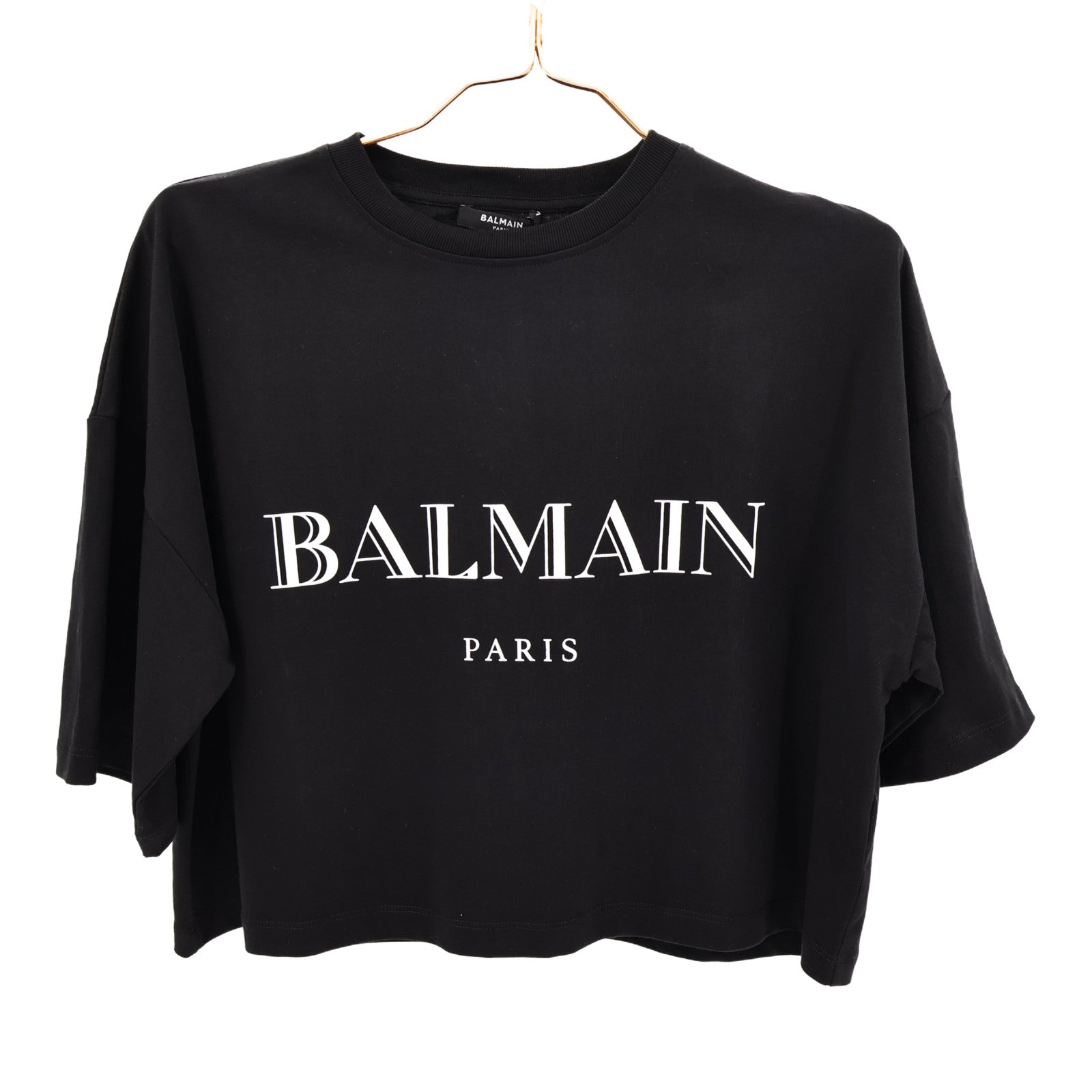 BALMAIN Cotton Boxy Cropped T-shirt上衣