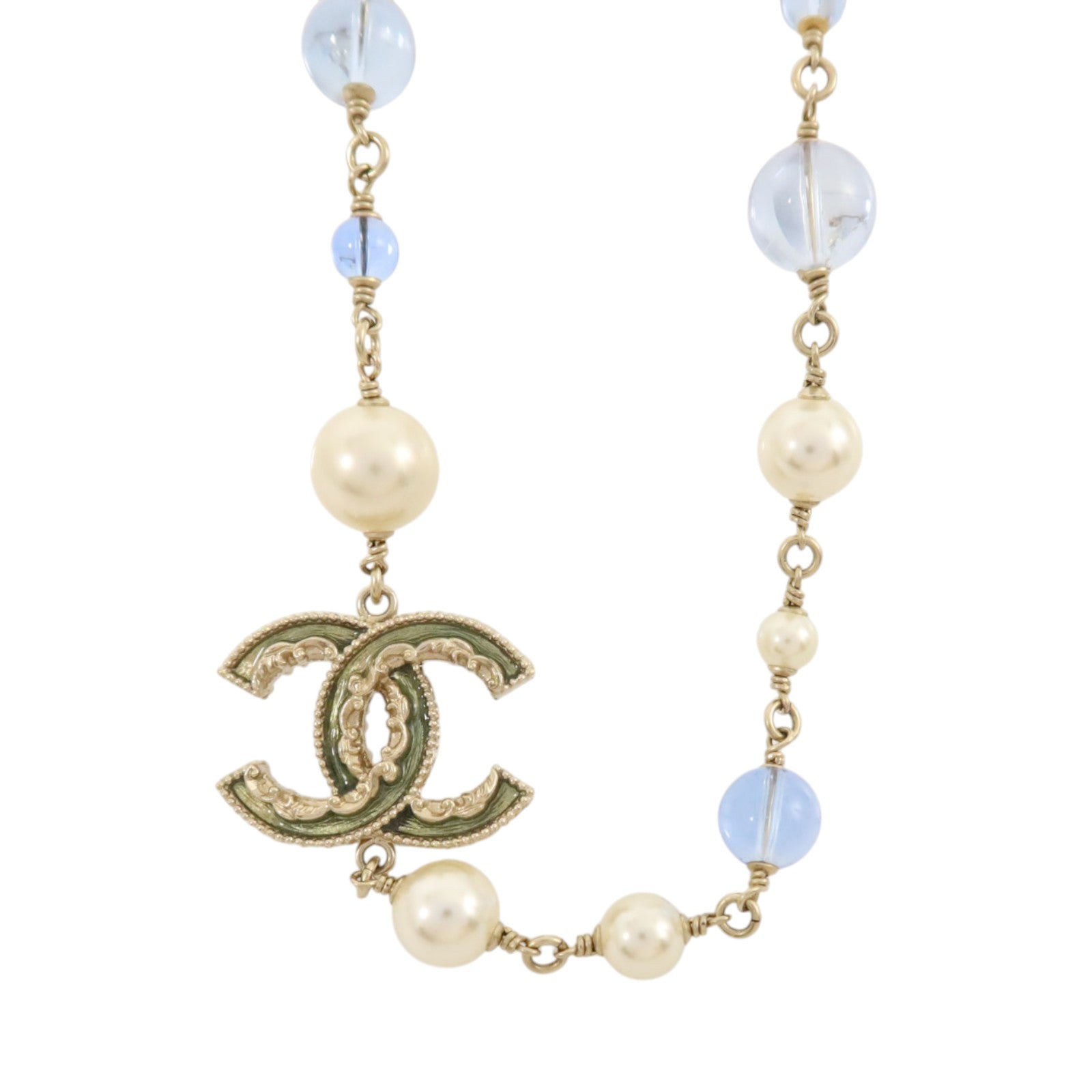 CHANEL 金屬/琺瑯/PVC Necklace項鏈