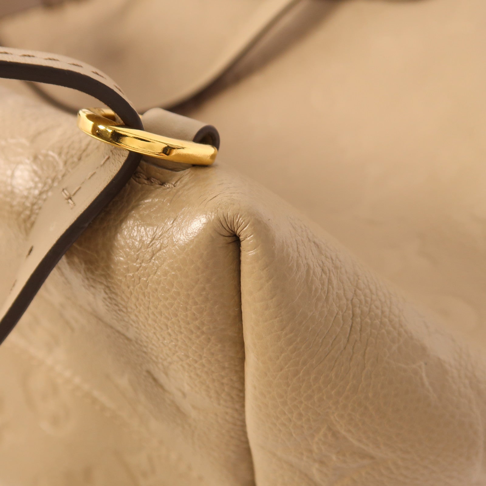 LOUIS VUITTON LV GHW Montsouris PM Backpack M45410 Monogram Empreinte Beige