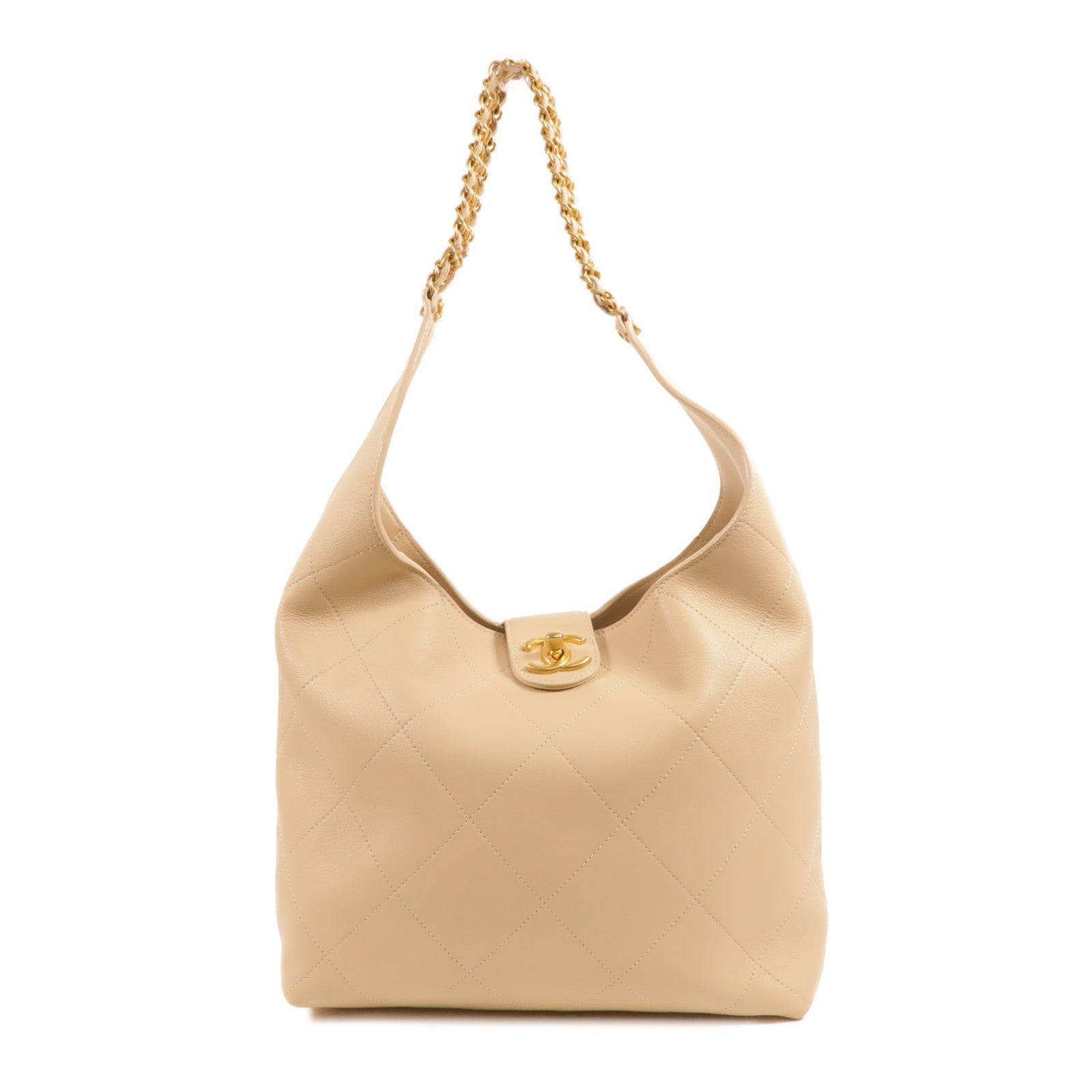CHANEL 羊皮皮革25P Hobo Bag肩背袋