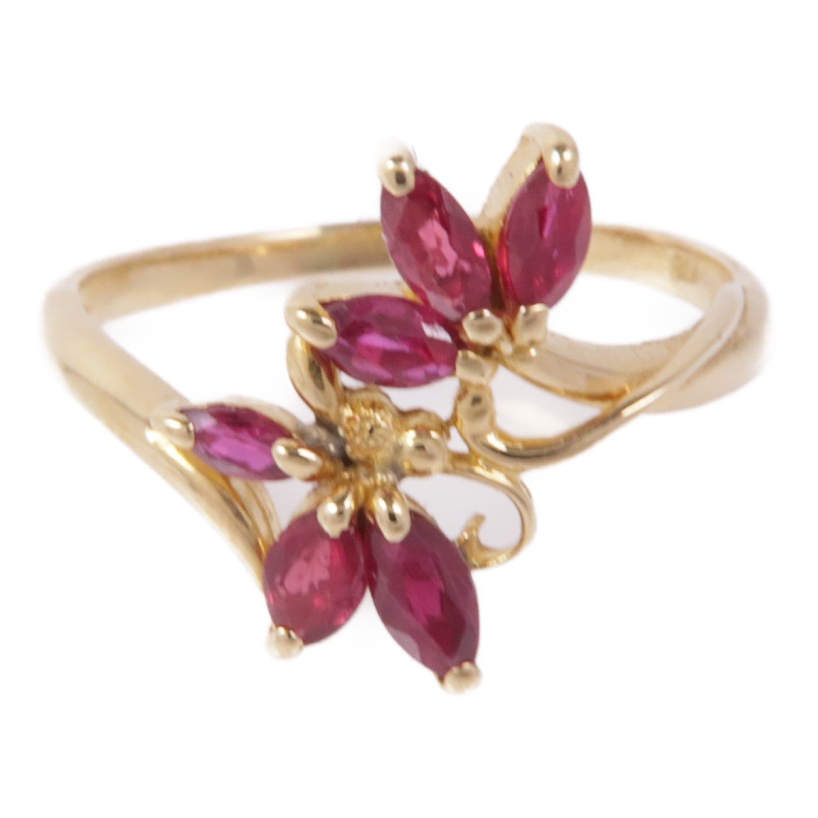 JEWELRY 【激減優惠】18K黃金Ruby Ring戒指US#6.25