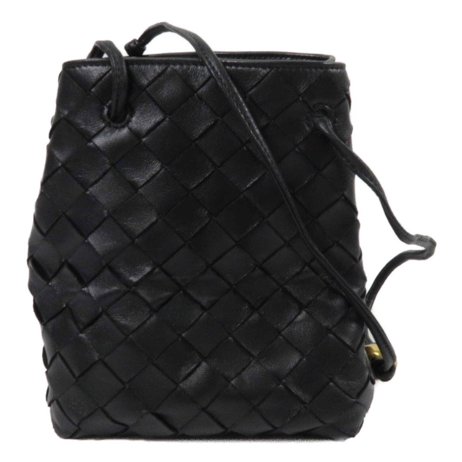 BOTTEGA VENETA 羊皮皮革Intrecciato Small Drawstring Bucket肩背袋